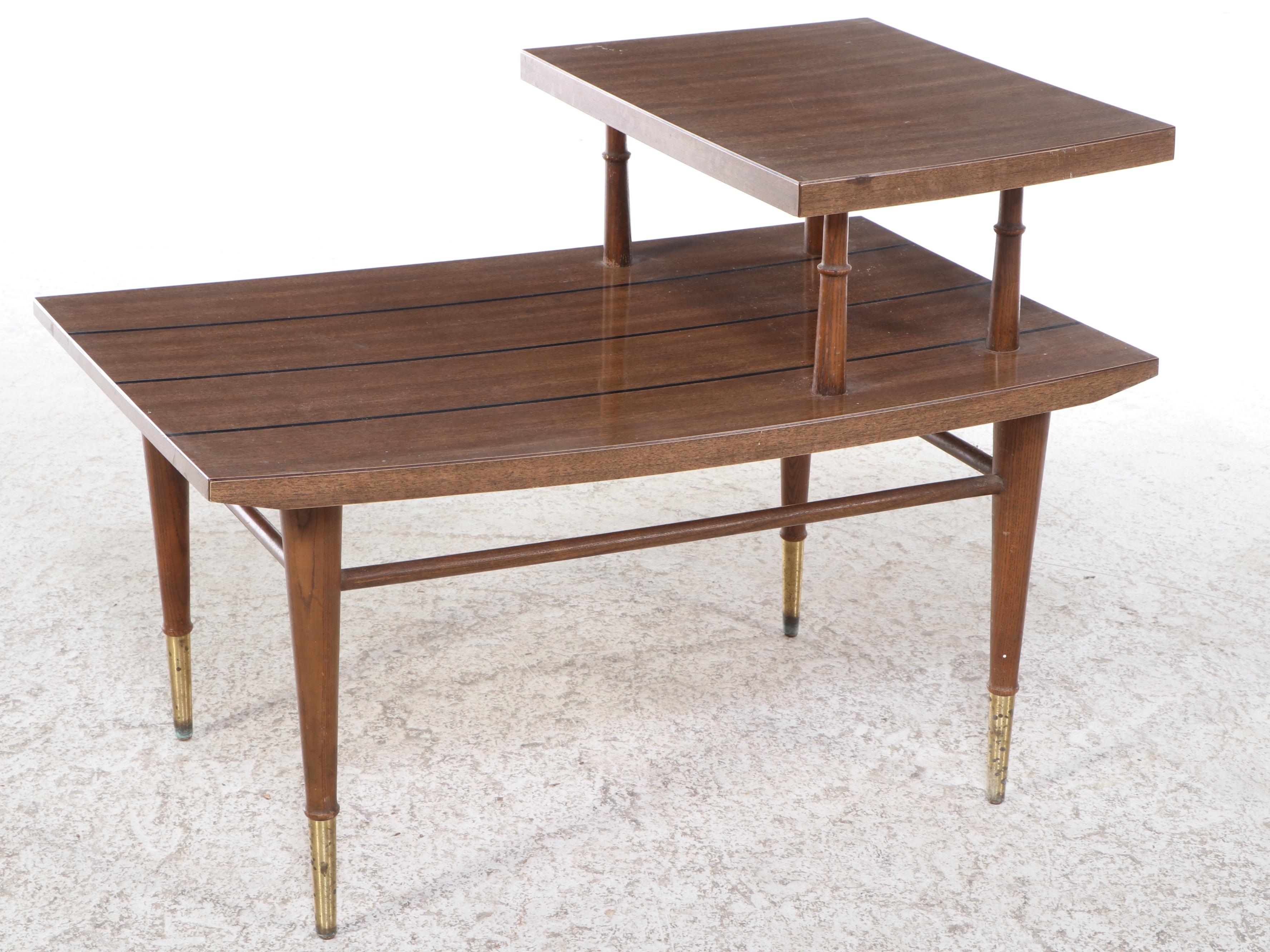 Philcraft Mid Century Modern Two-Tier End Table, Mid-20th Century