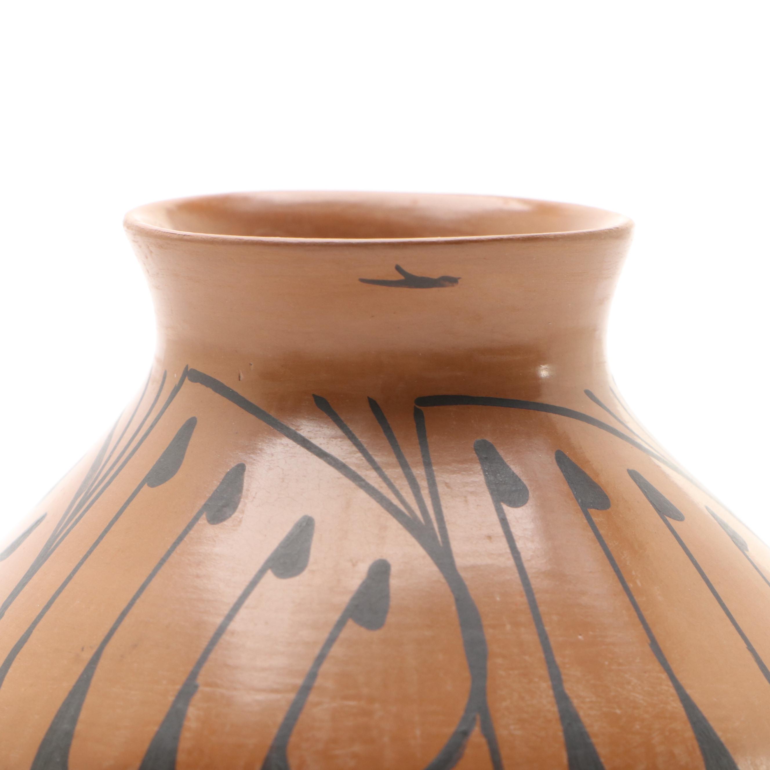 Miguel Lopez Mata Ortiz Pueblo Pottery Pot