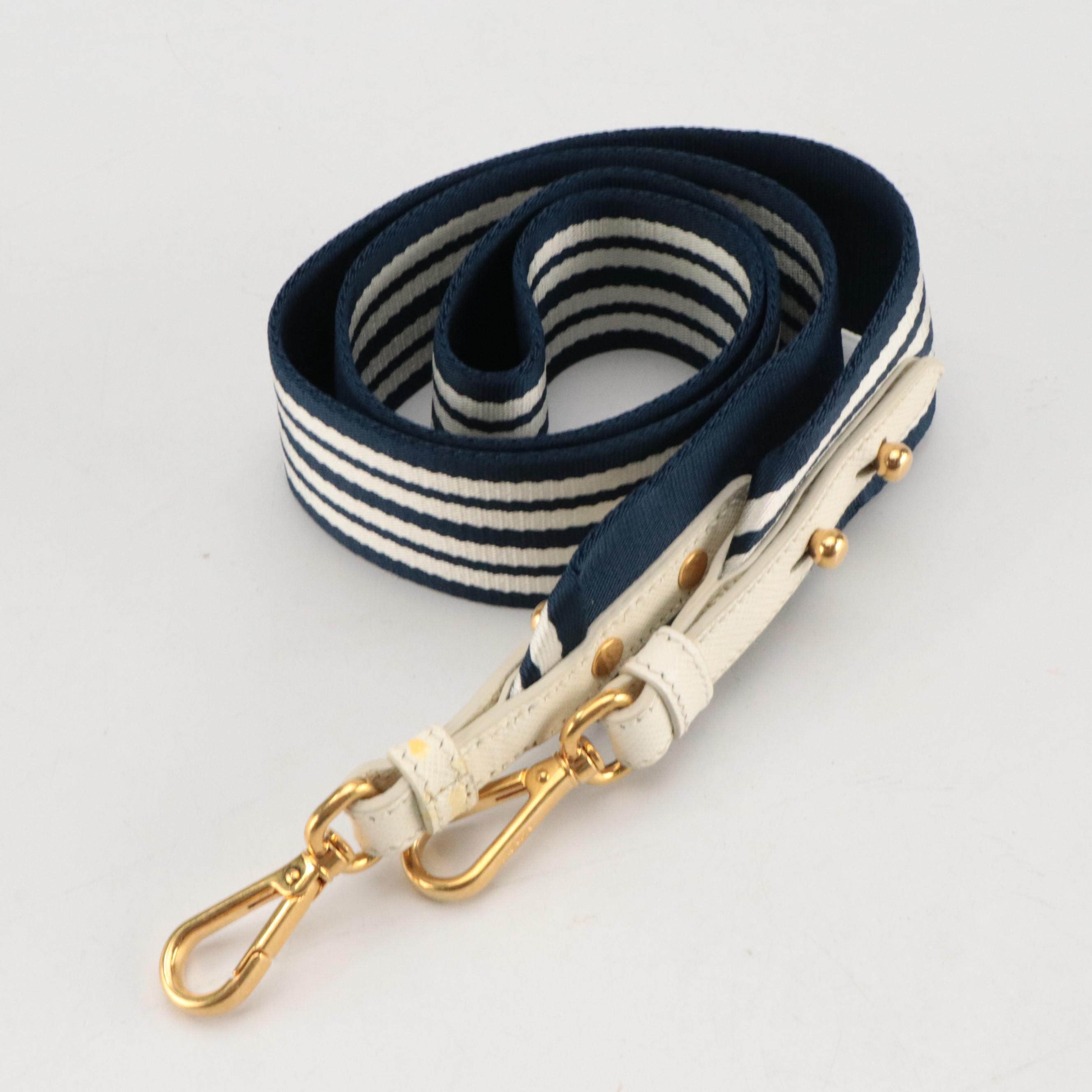 Prada Small Tote in Logo Print Canapa Canvas