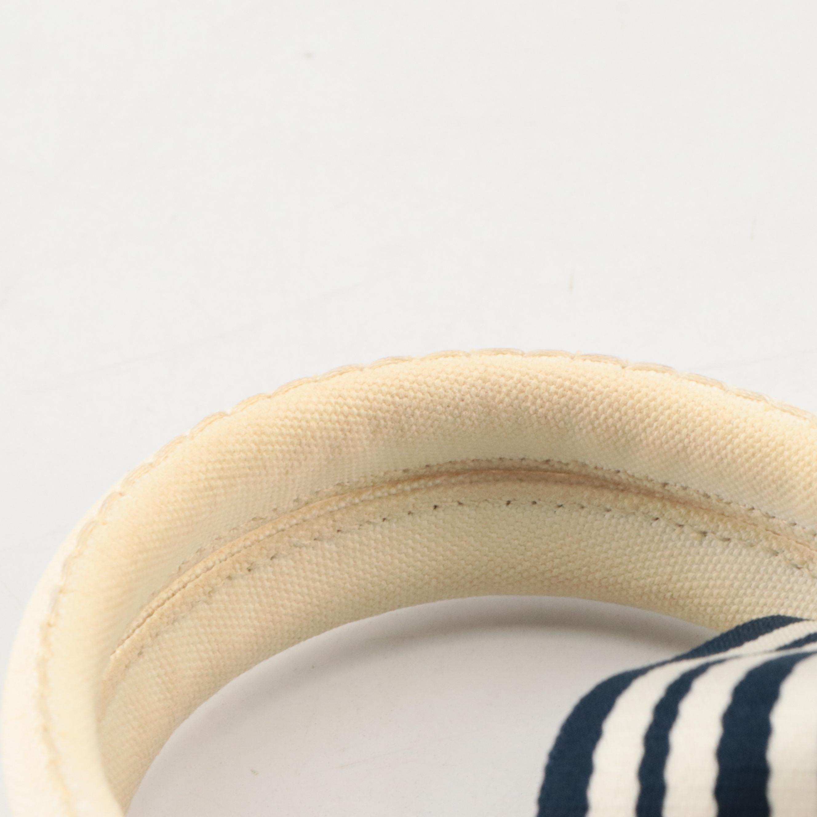 Prada Small Tote in Logo Print Canapa Canvas