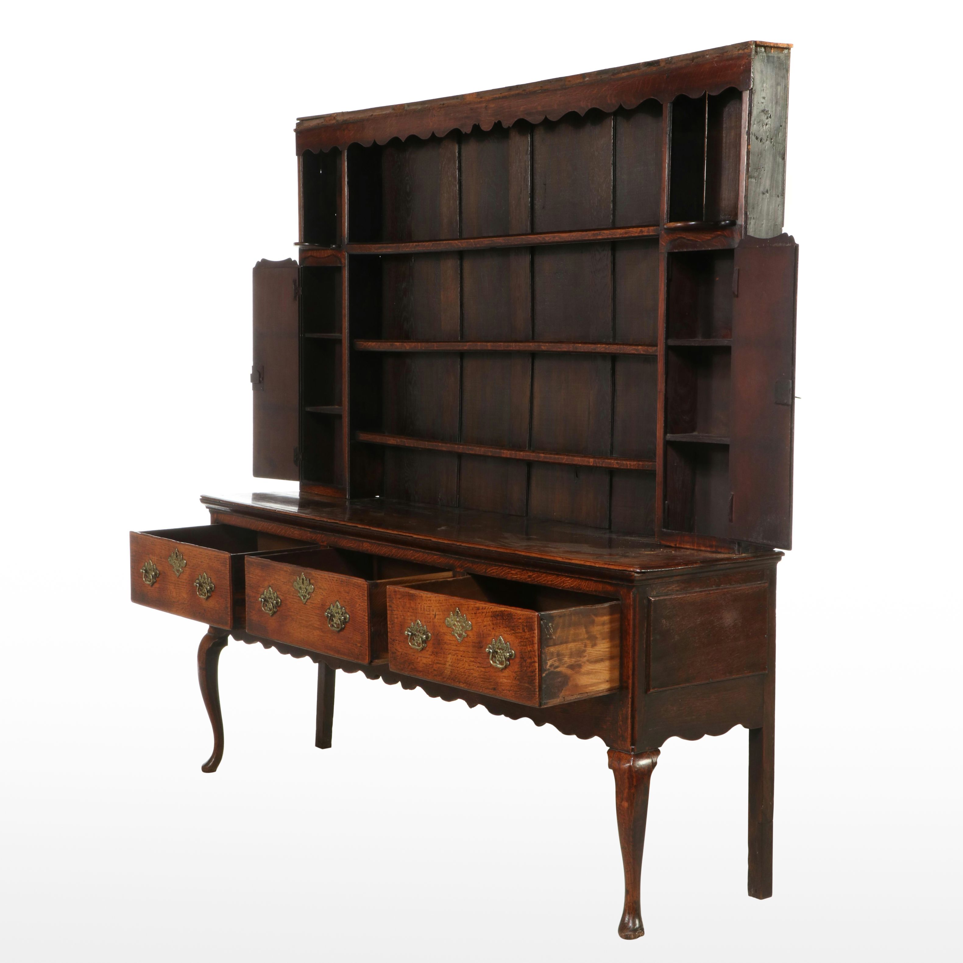 George III Oak Kitchen Dresser, Late 18th Century