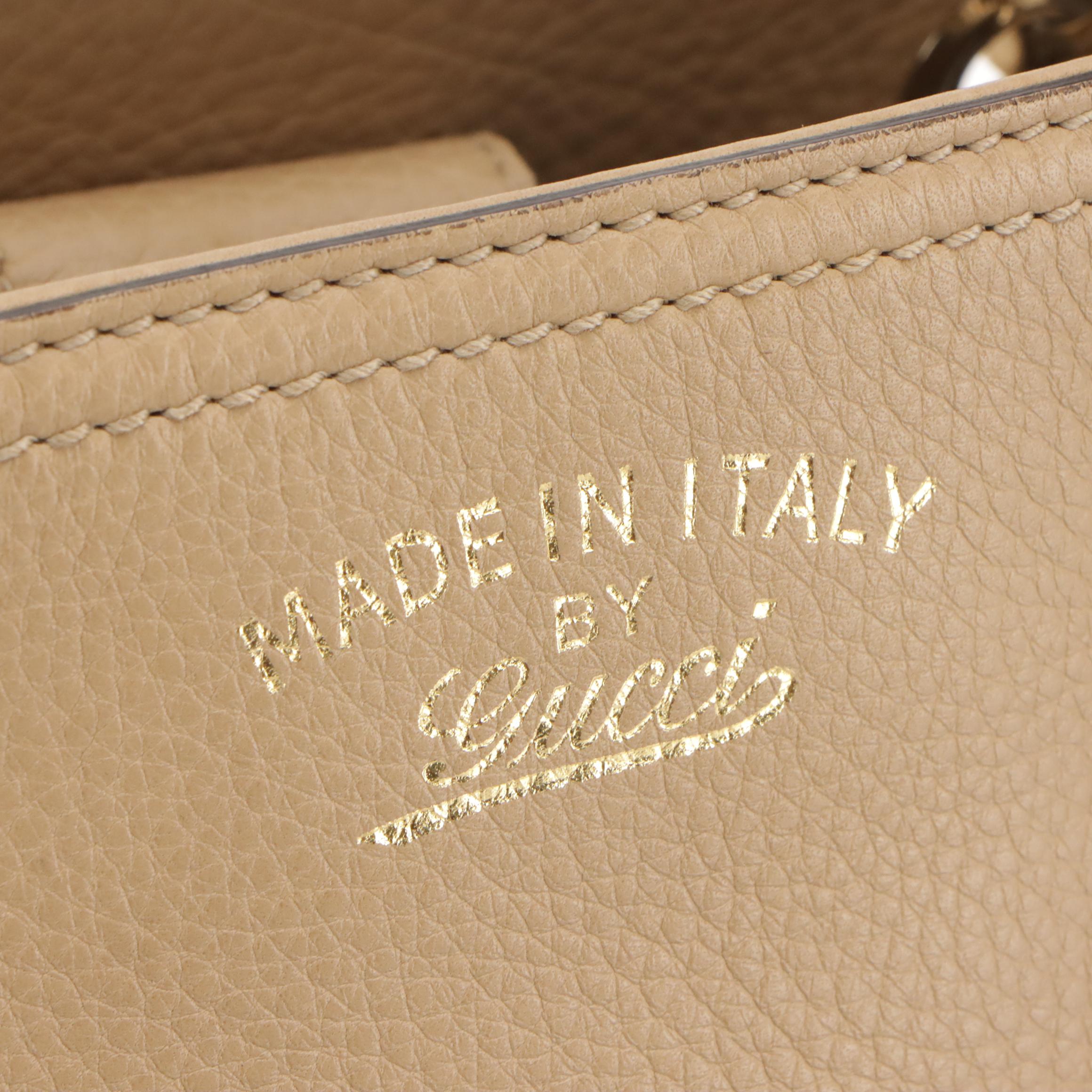 Gucci Bamboo Grain Leather Two-Way Bag