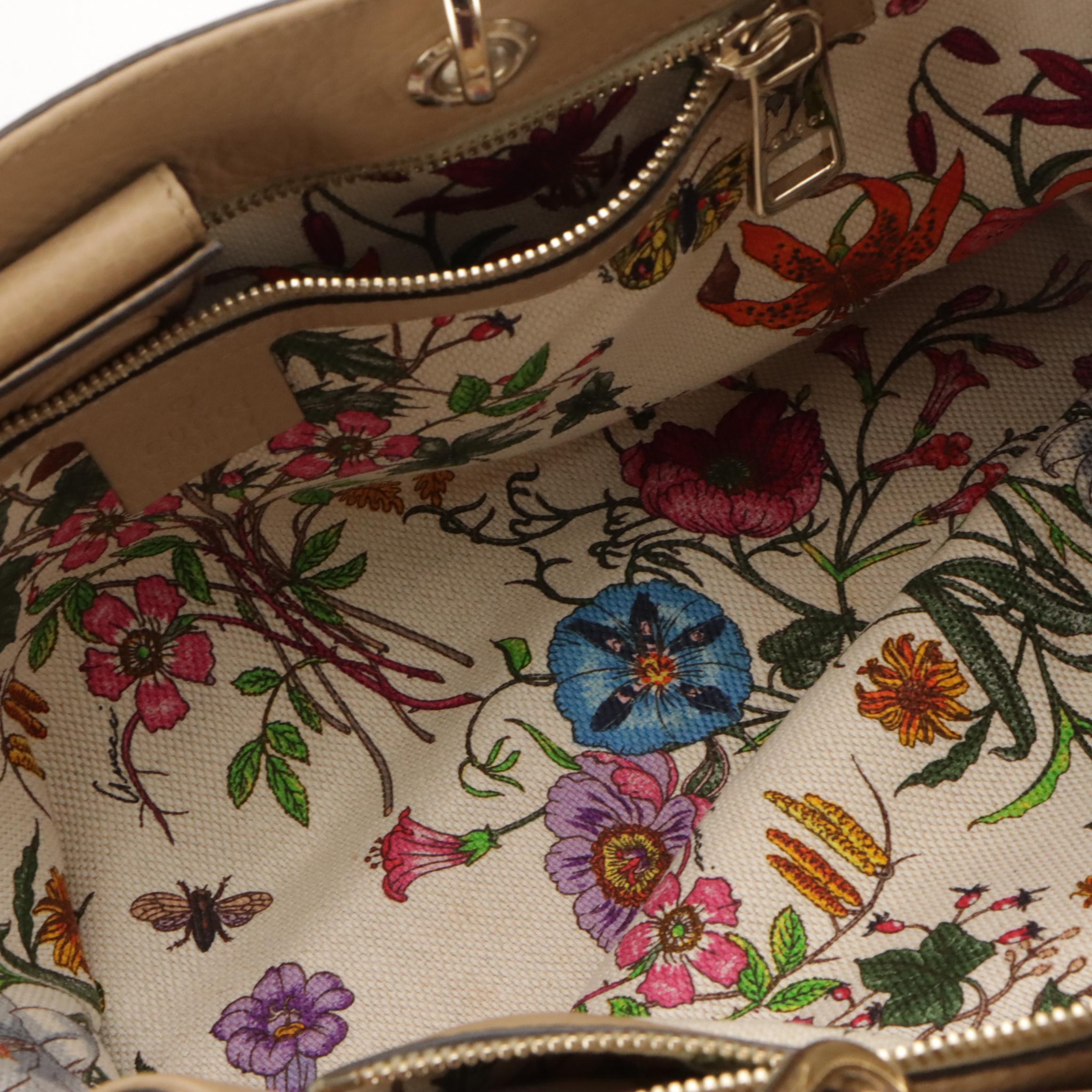 Gucci Bamboo Grain Leather Two-Way Bag