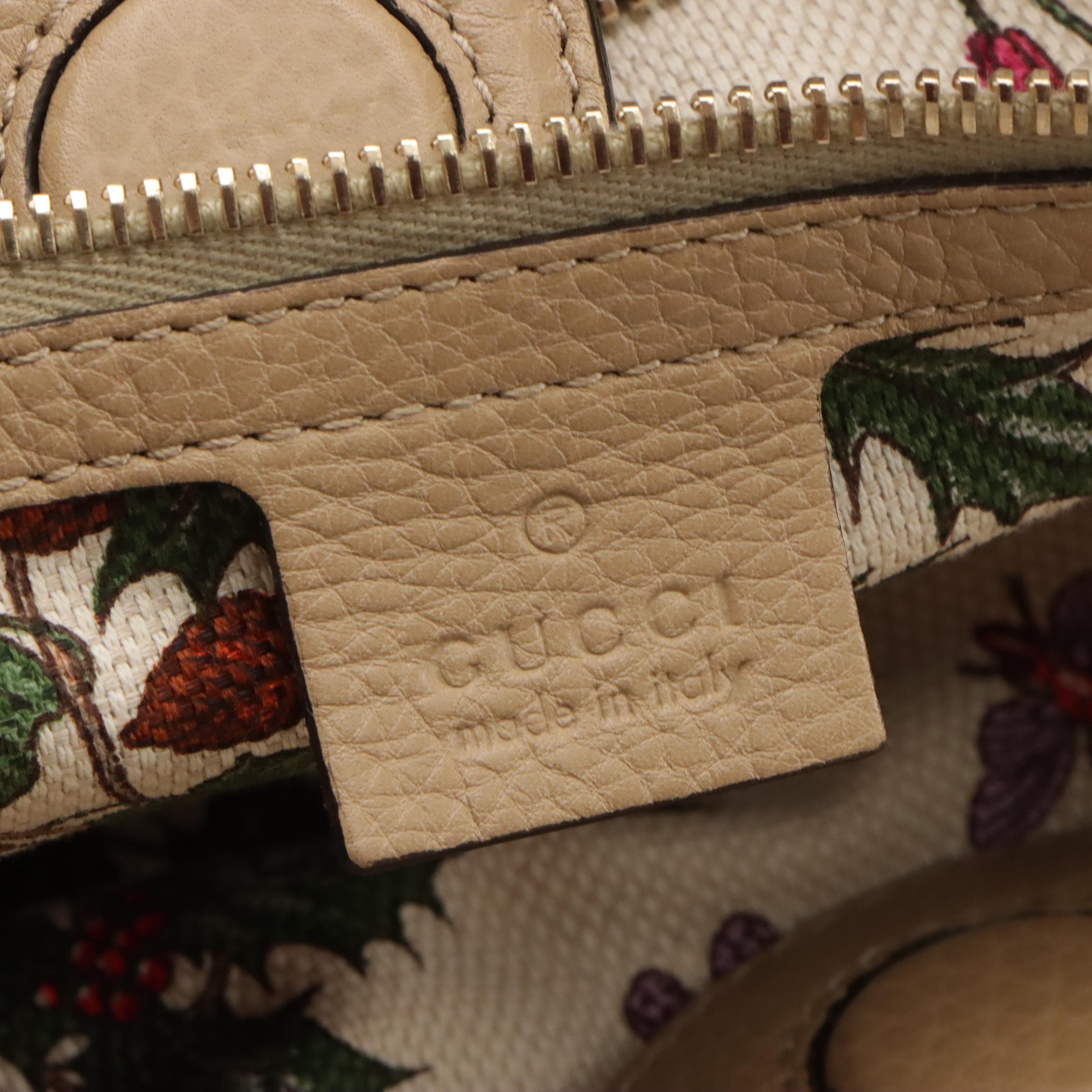 Gucci Bamboo Grain Leather Two-Way Bag