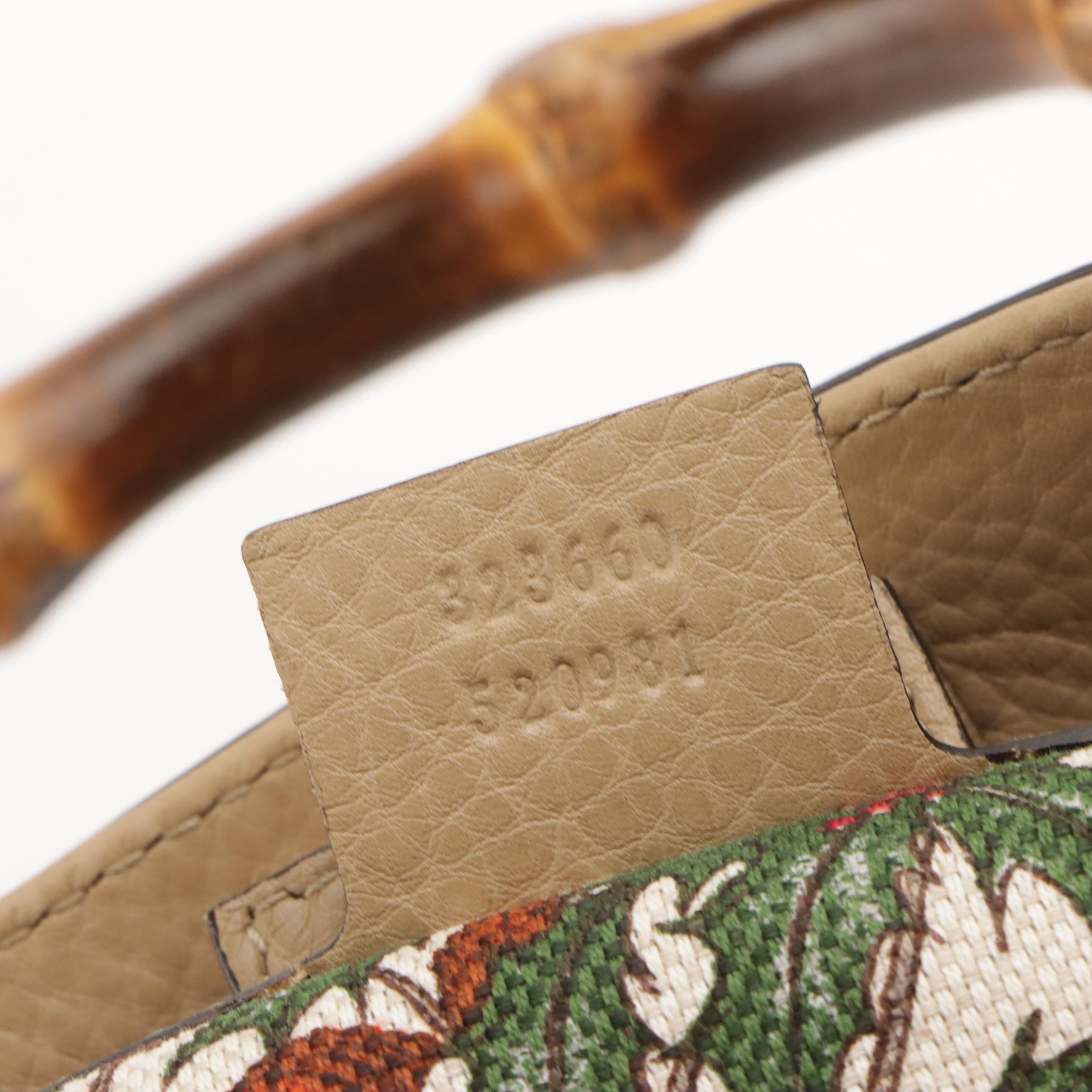 Gucci Bamboo Grain Leather Two-Way Bag