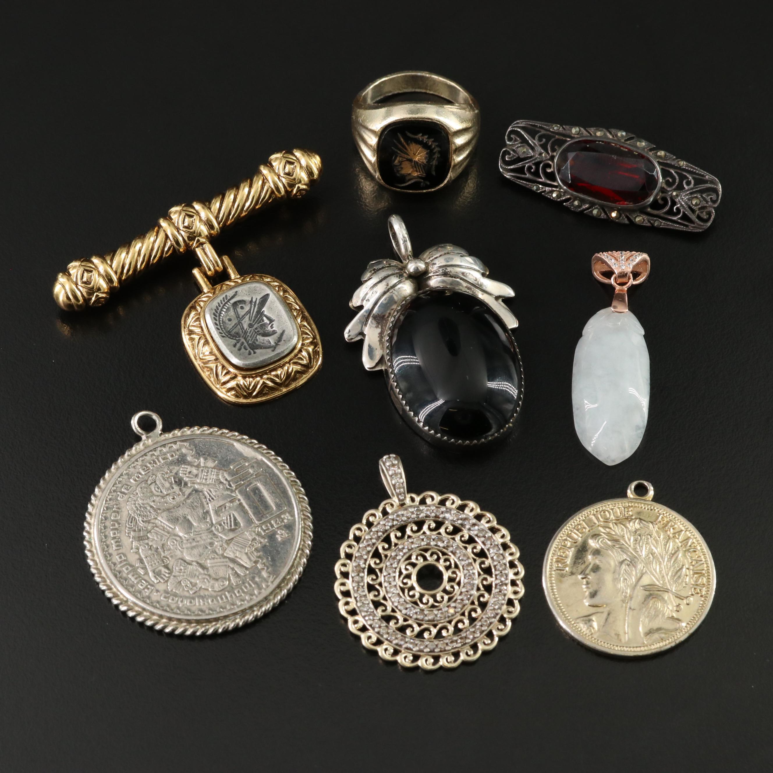 Jewelry Collection Including Sterling and Cameo
