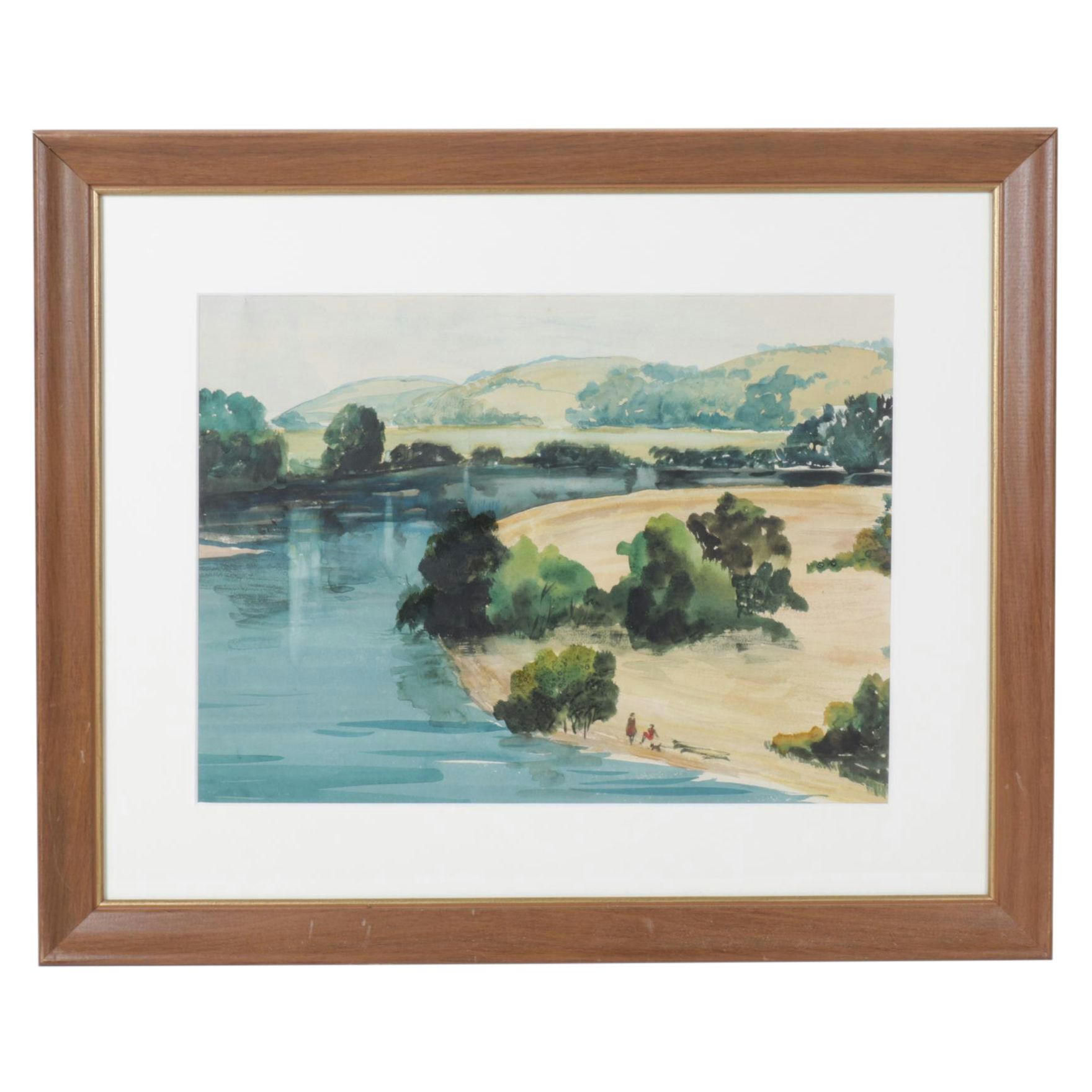 John P. Albert Jr. "Chillicothe Plains" Watercolor Painting