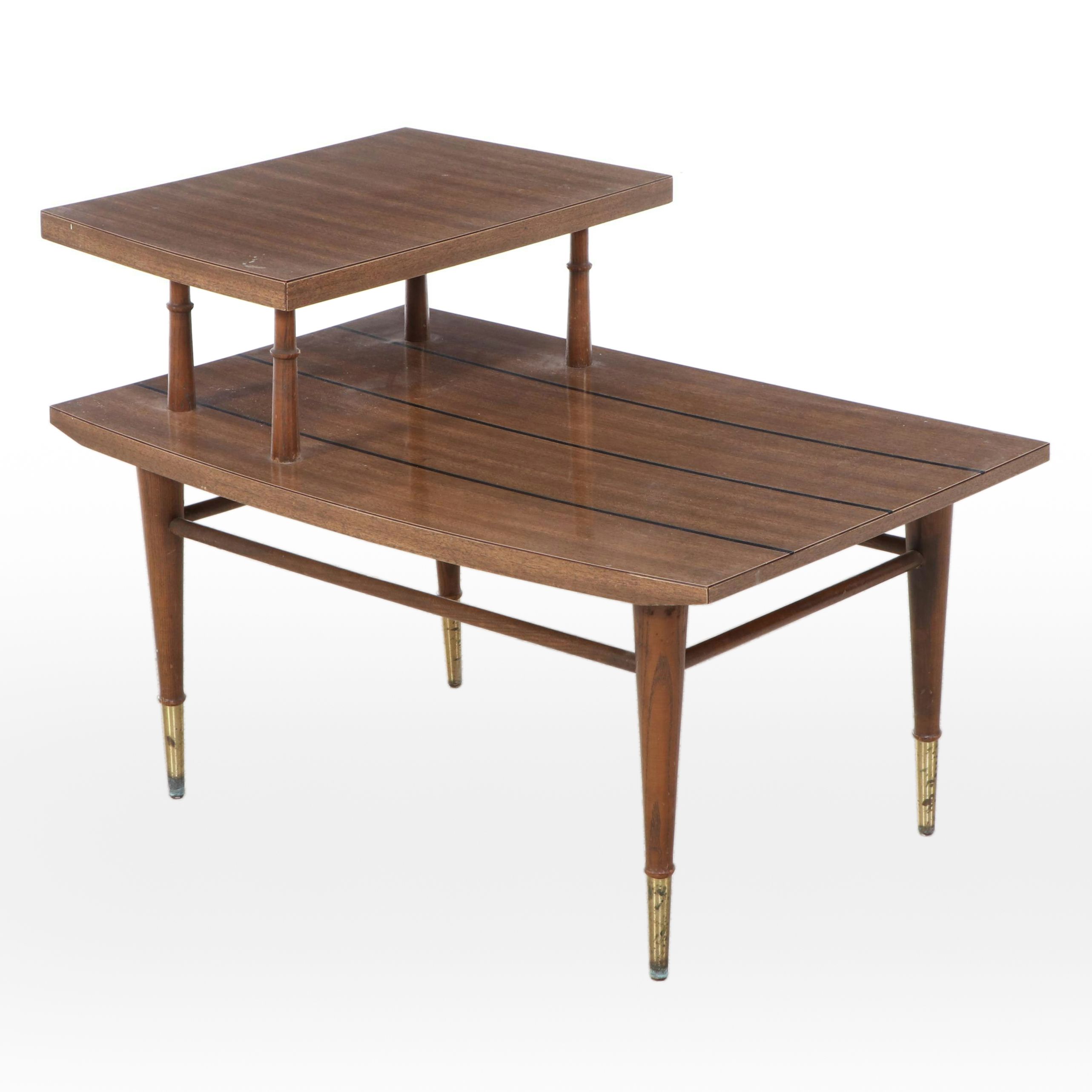Philcraft Mid Century Modern Two-Tier End Table, Mid-20th Century
