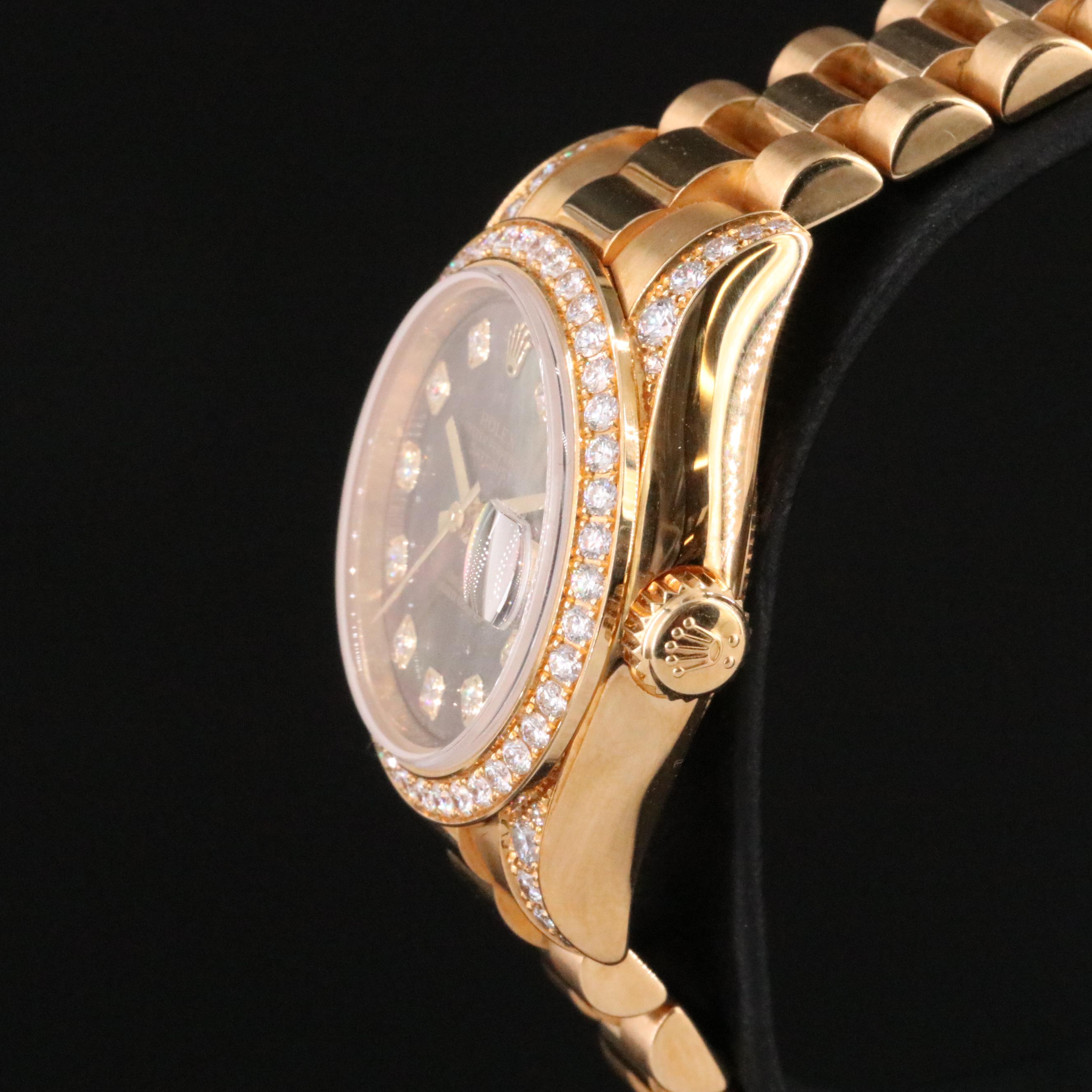 Rolex Datejust 179158 Diamond 18K Mother-of-Pearl 26mm Automatic Watch