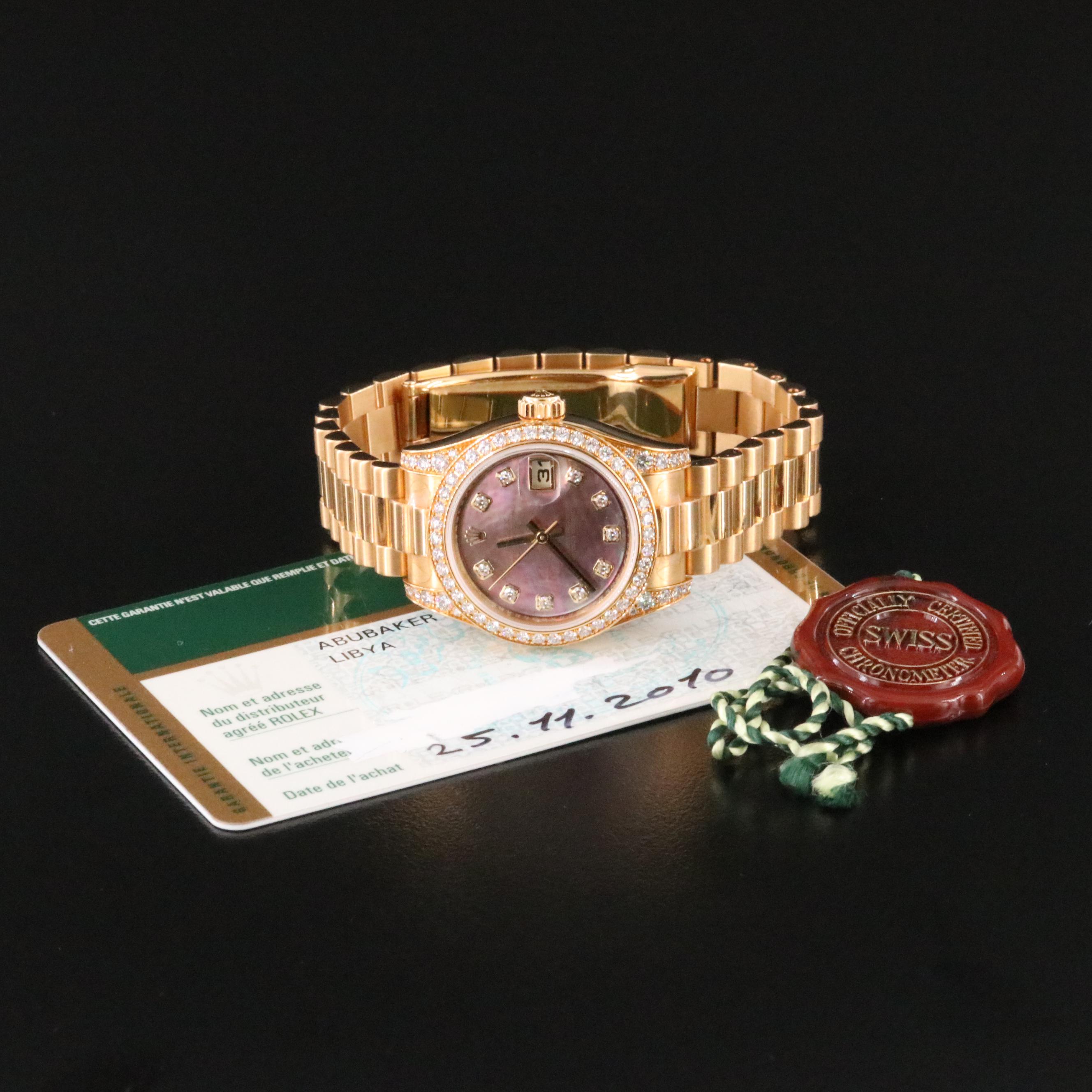 Rolex Datejust 179158 Diamond 18K Mother-of-Pearl 26mm Automatic Watch