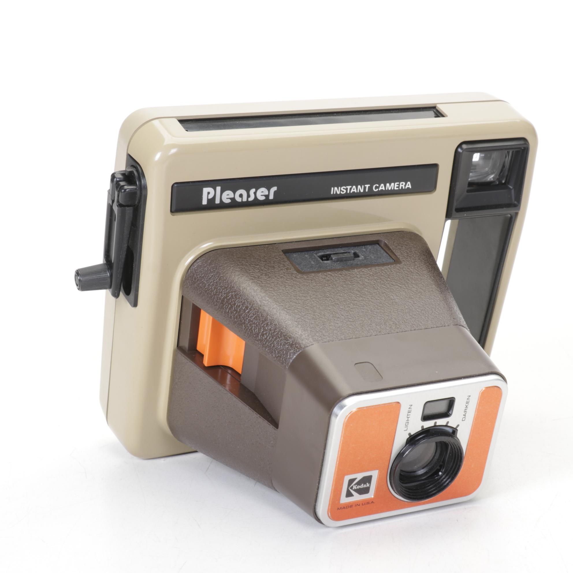 Kodak "Pleaser" Instant & Minolta "Freedom TELE" Cameras