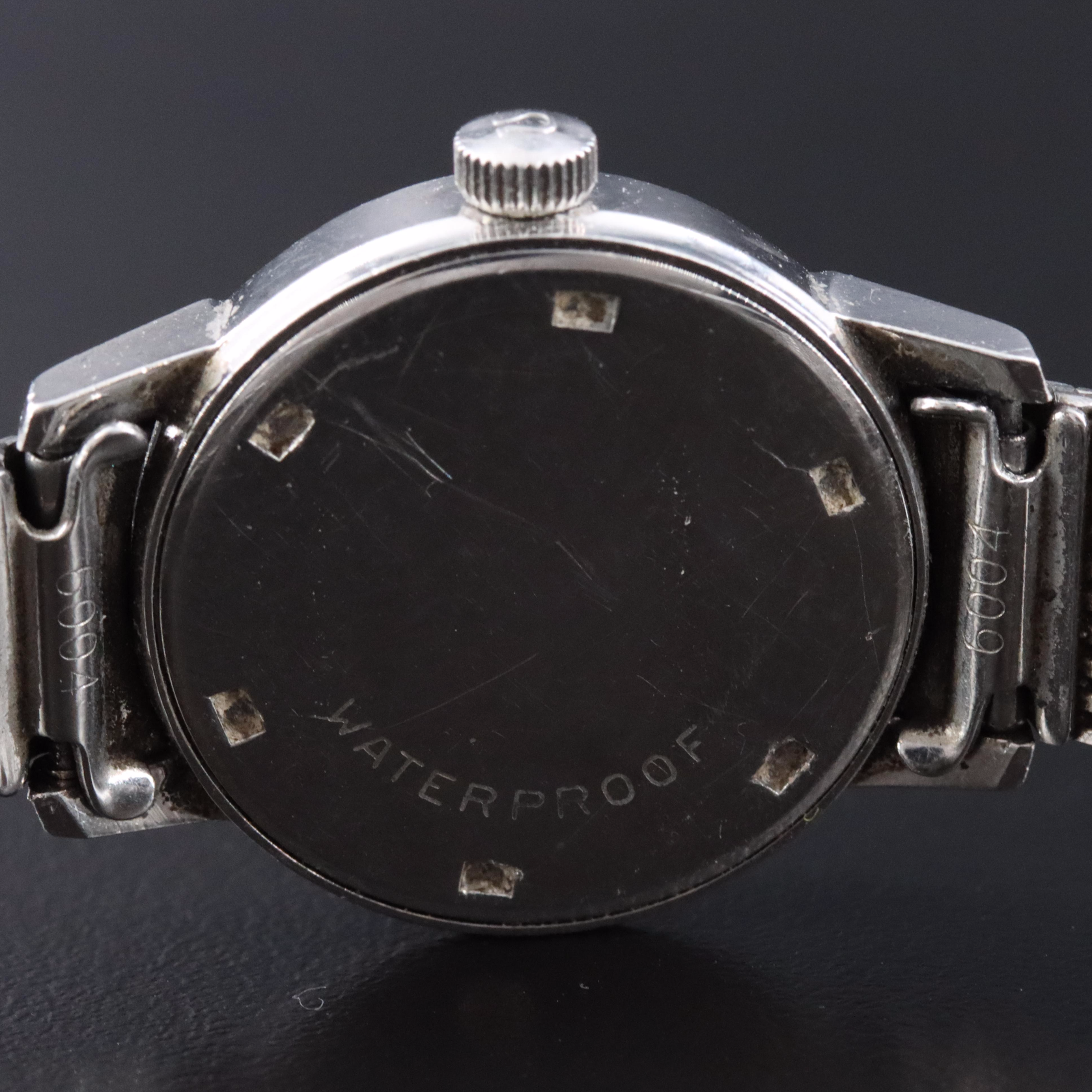 1968 Omega Stainless Steel Stem Wind Watch