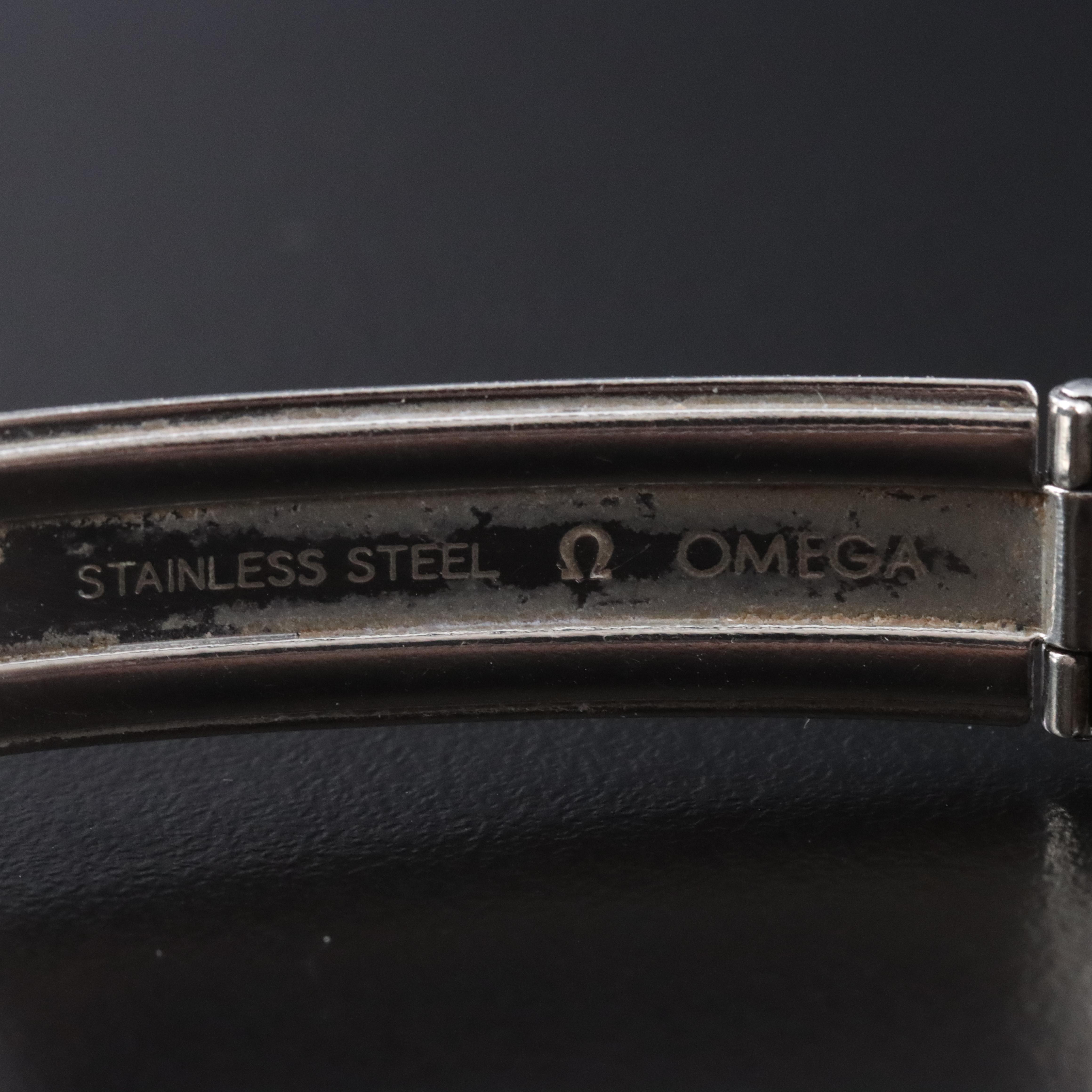 1968 Omega Stainless Steel Stem Wind Watch