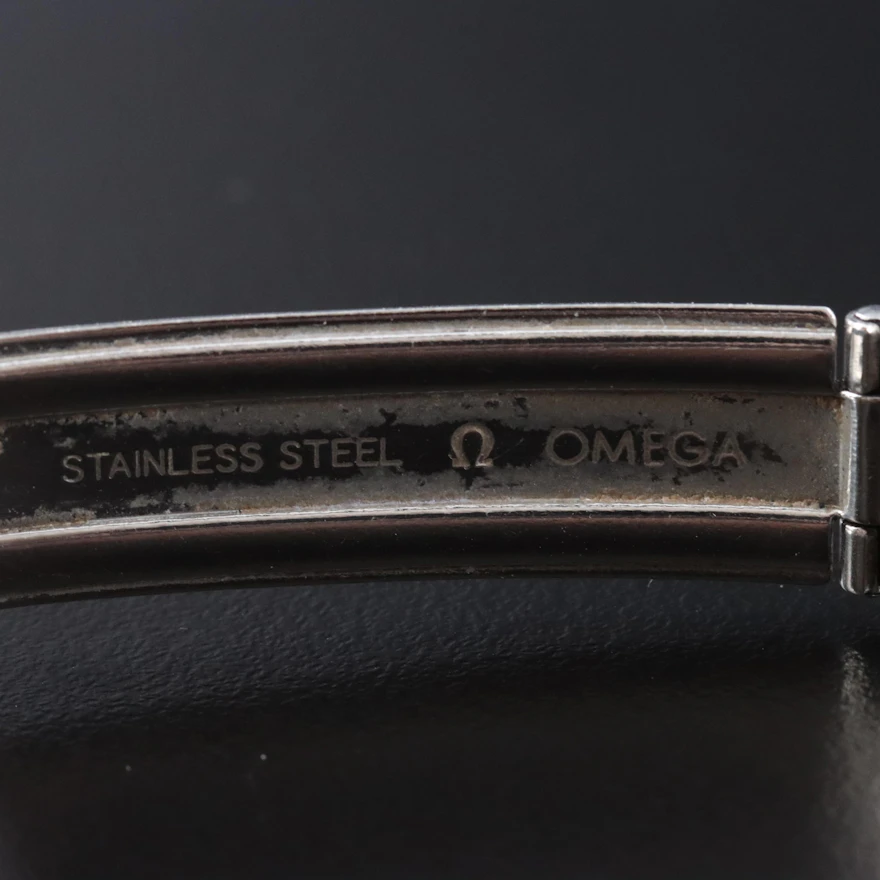 1968 Omega Stainless Steel Stem Wind Watch | EBTH