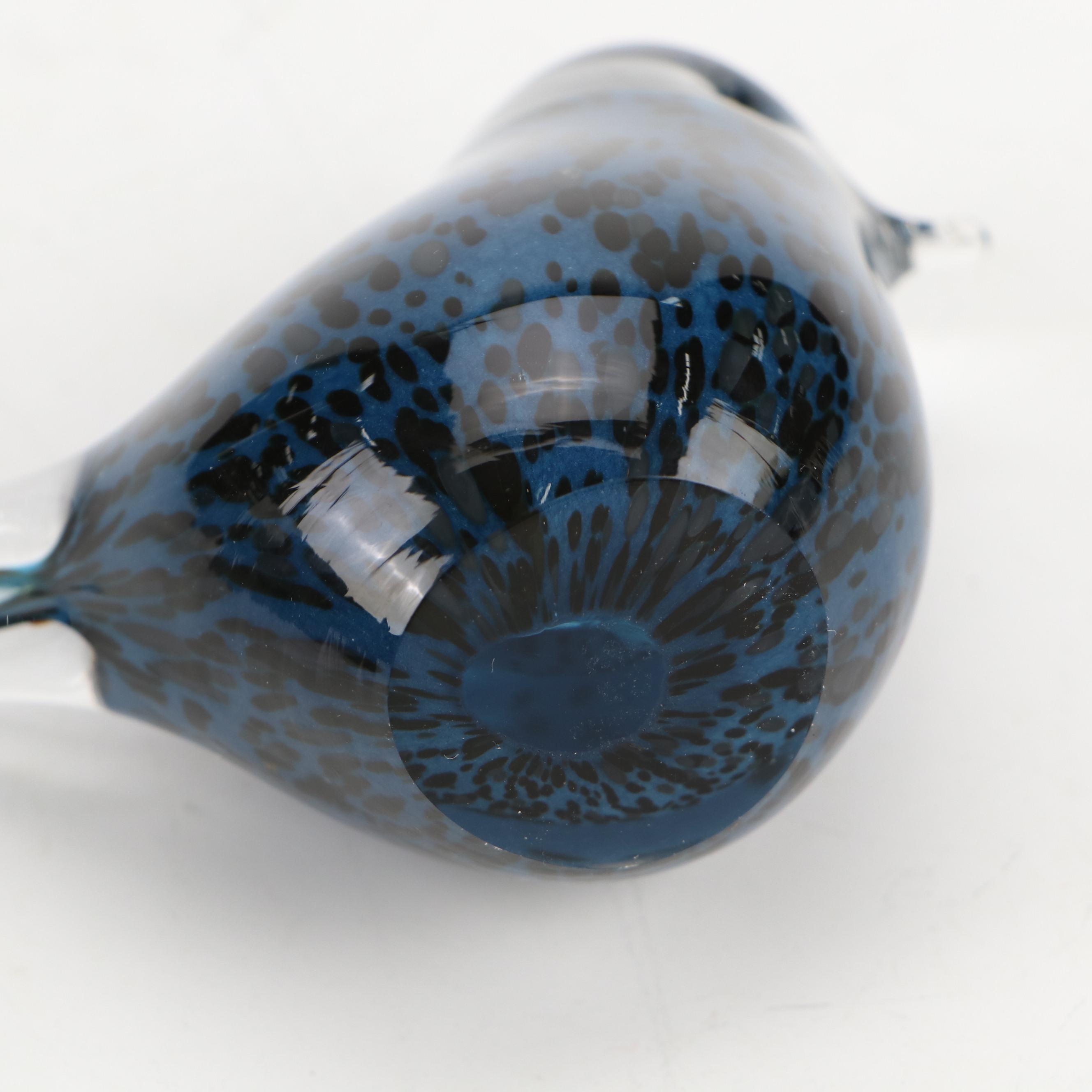 Art Pottery Whale Tail Mugs and Glass Bird