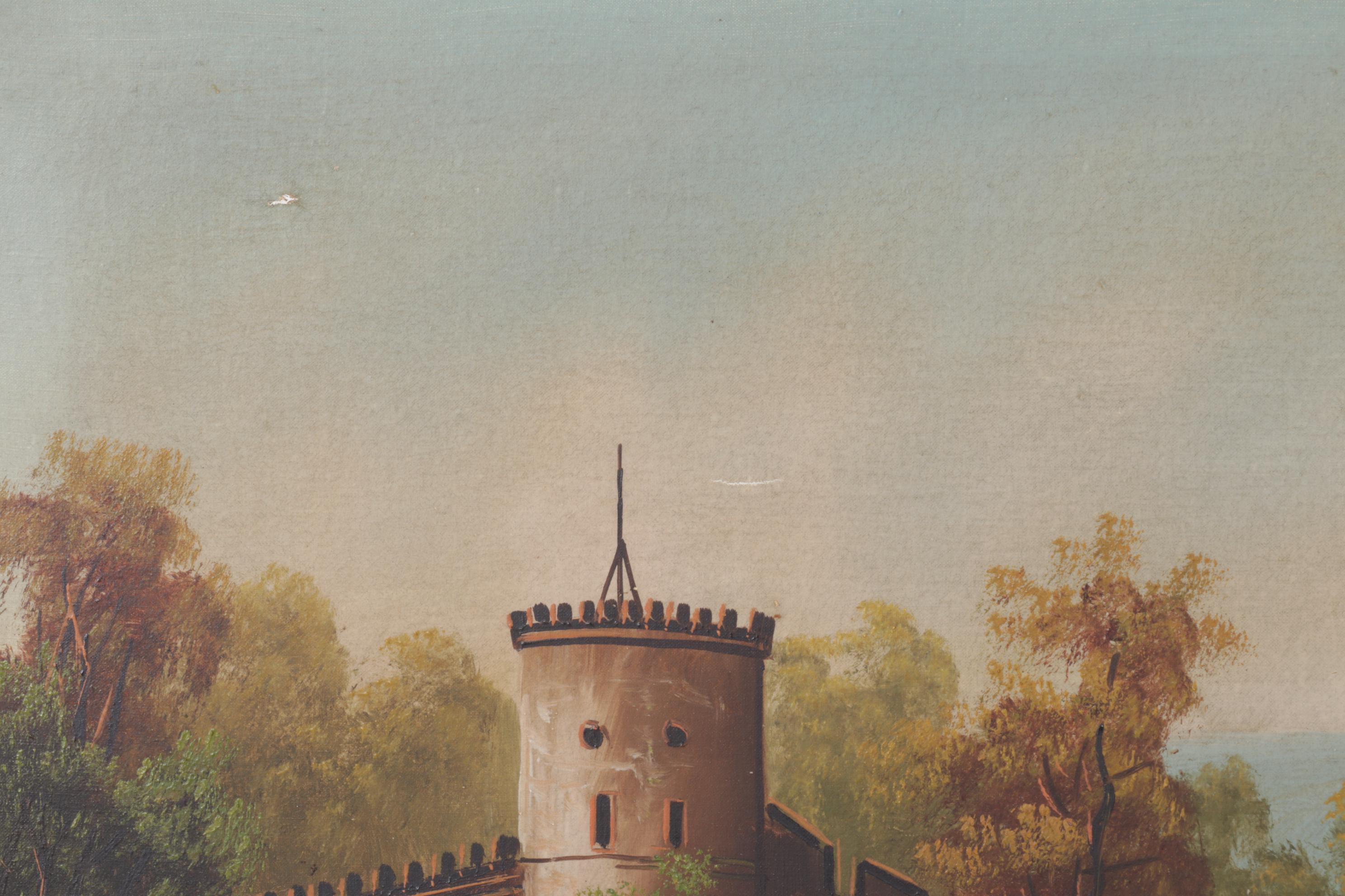 Oil on Canvas "Hudson River School" Framed Painting