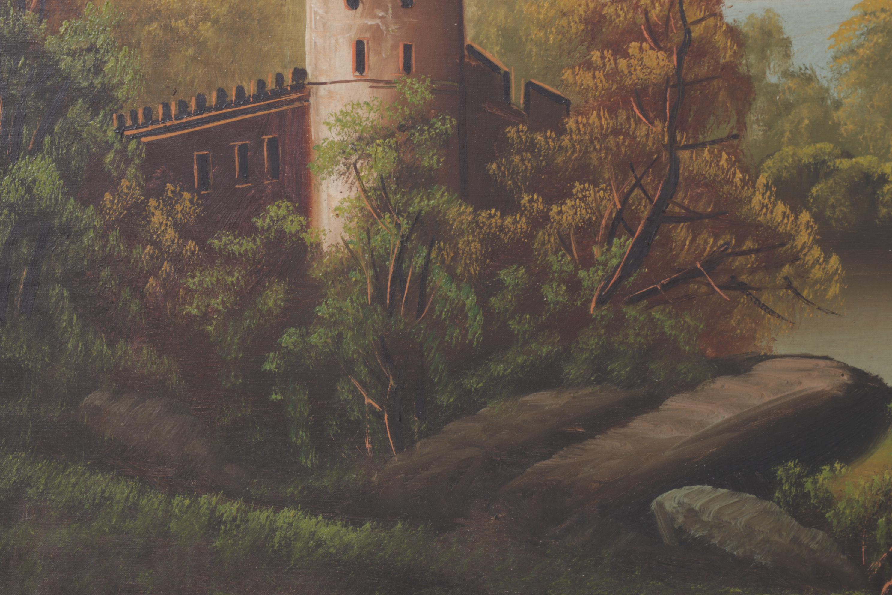 Oil on Canvas "Hudson River School" Framed Painting