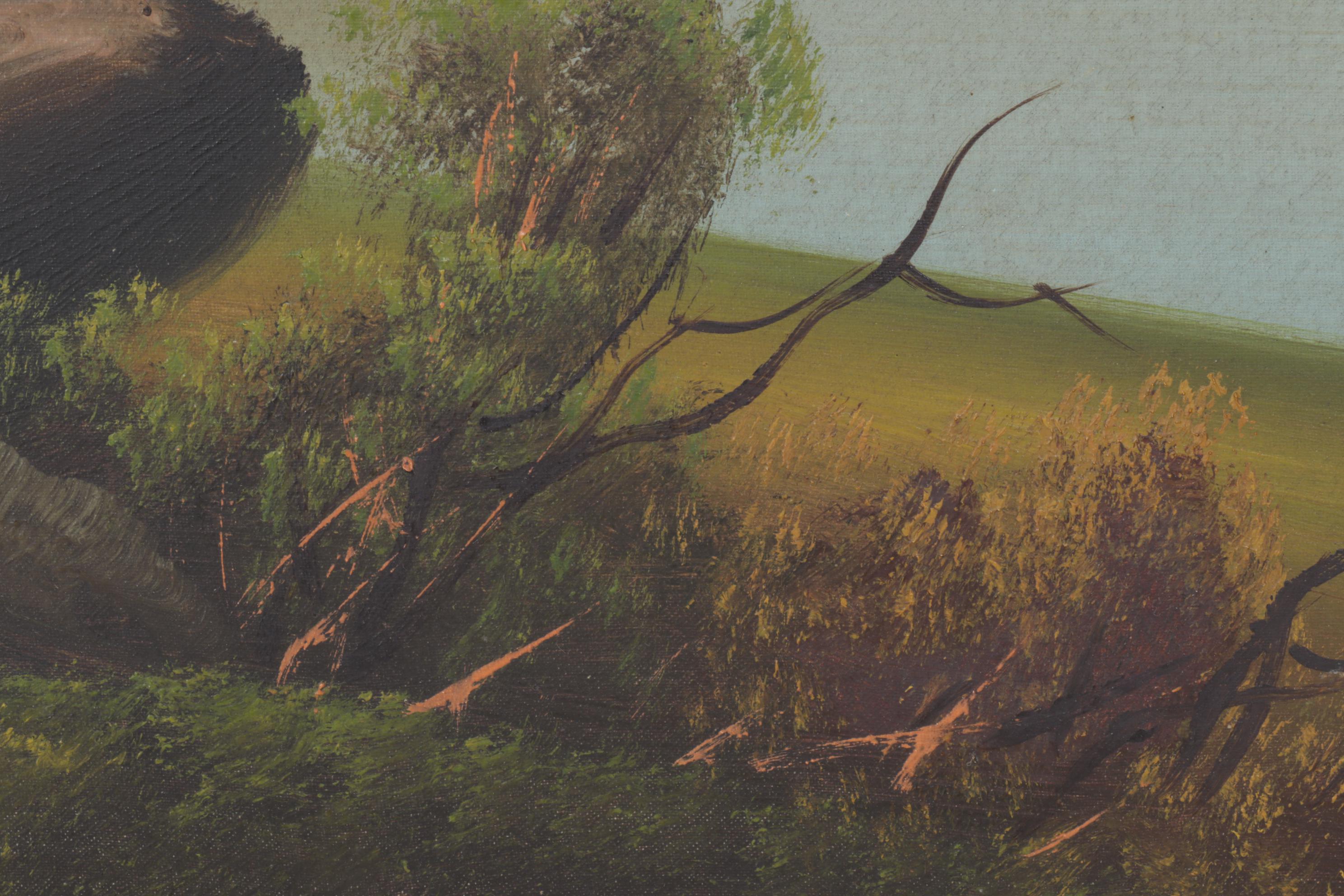 Oil on Canvas "Hudson River School" Framed Painting