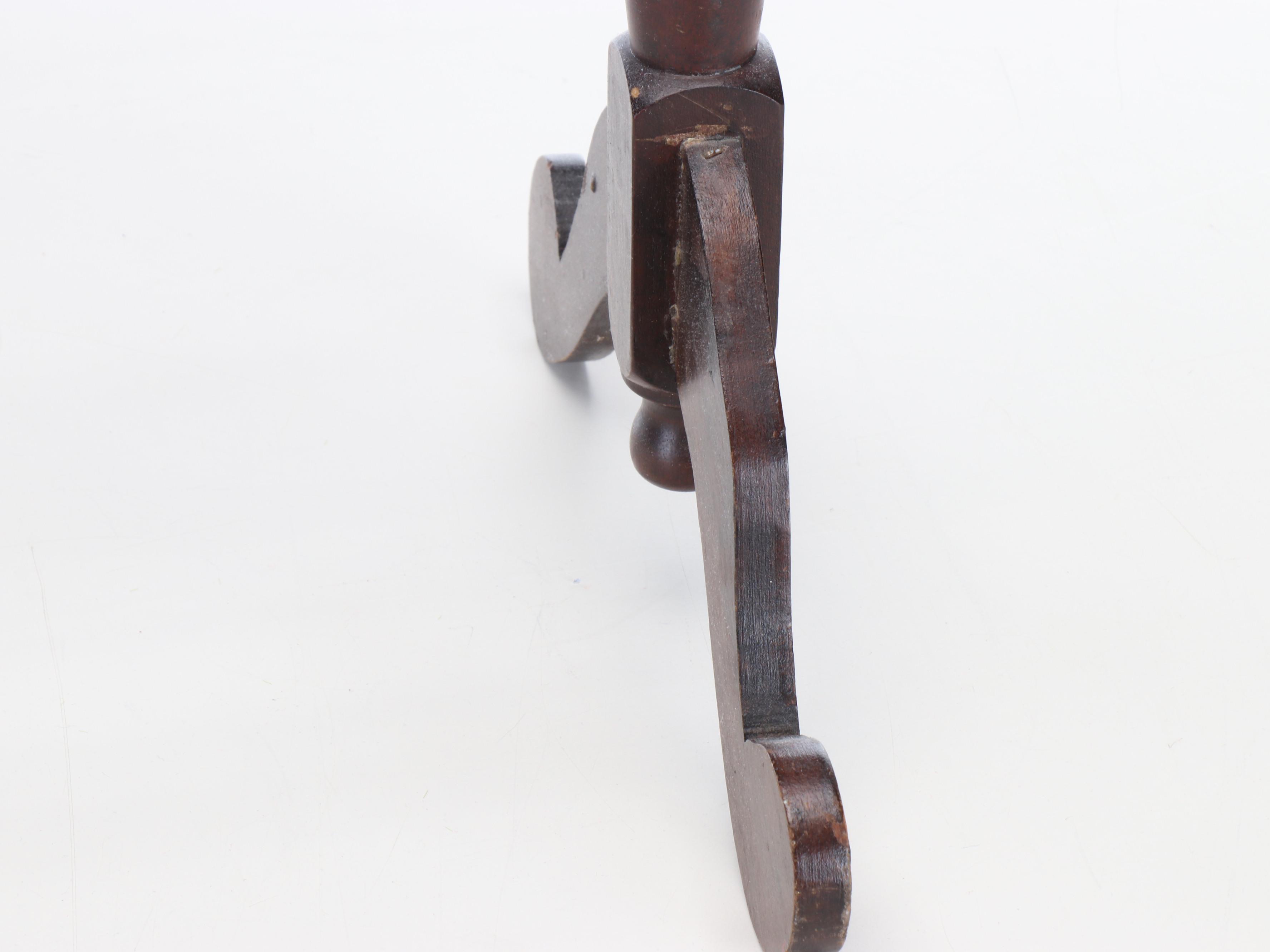 Barley Twist Wood Quilt Rack with Handmade Pieced Cotton Quilt