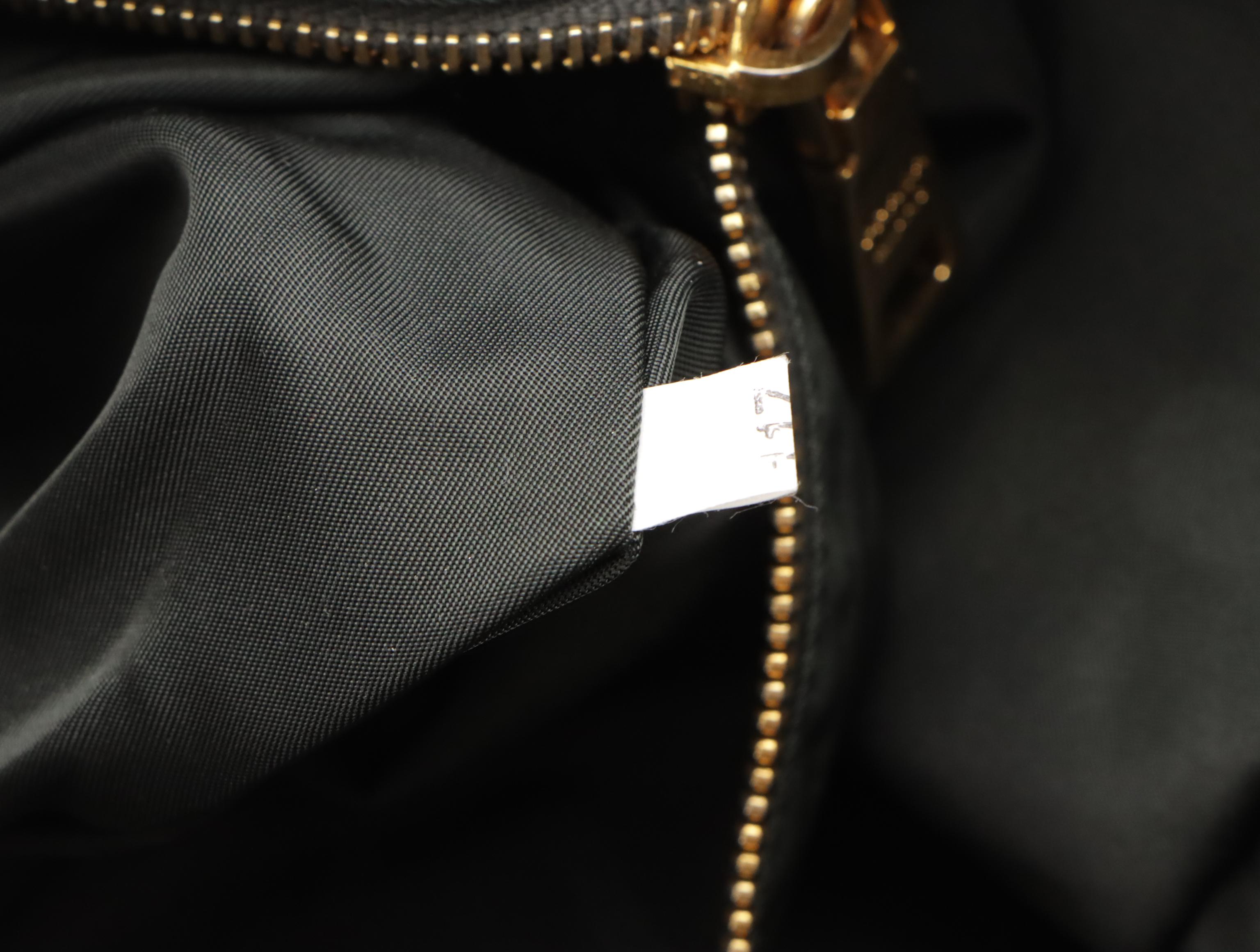 Prada Tessuto Nylon and Saffiano Leather Shoulder Tote Bag