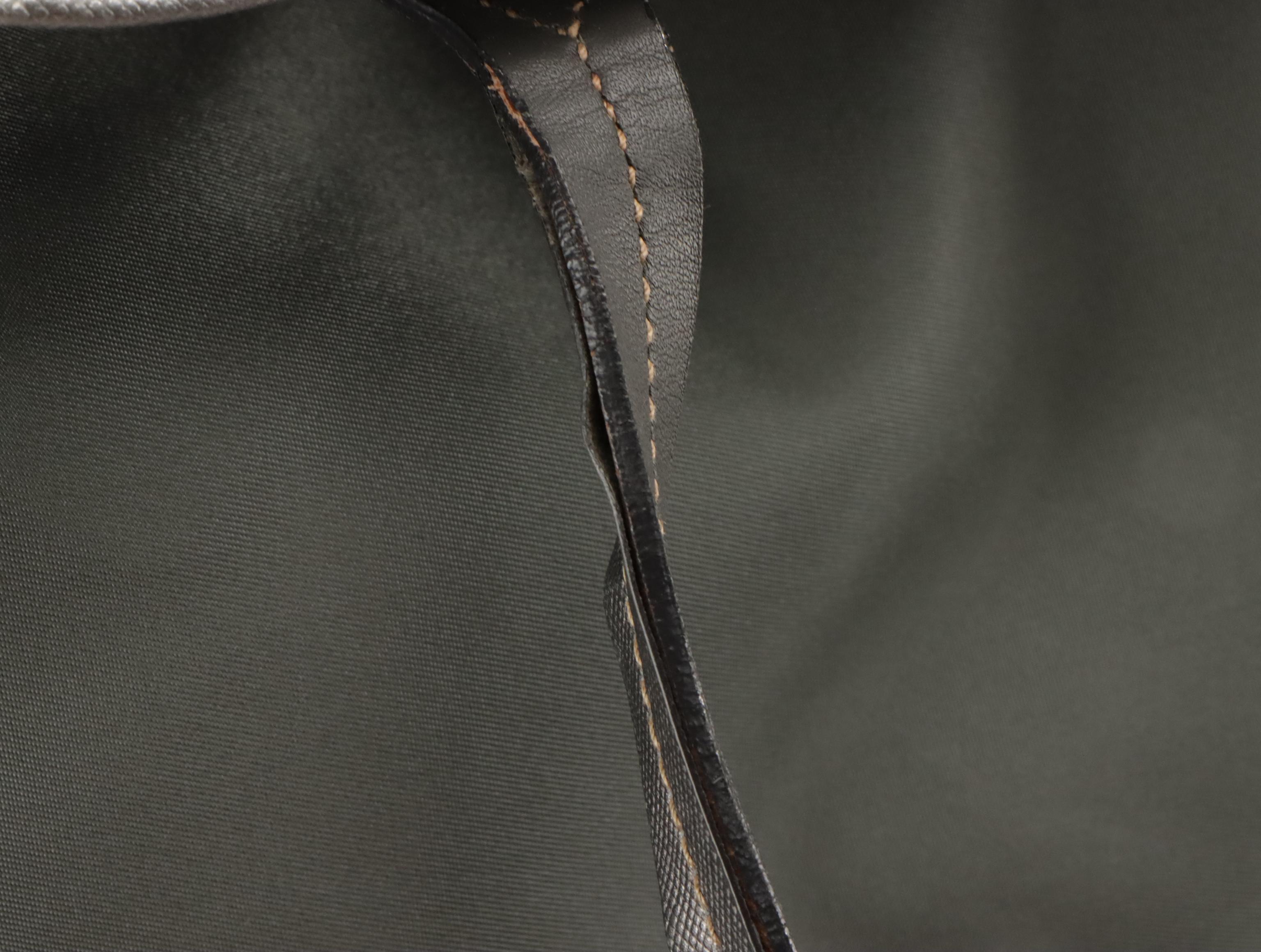 Prada Tessuto Nylon and Saffiano Leather Shoulder Tote Bag