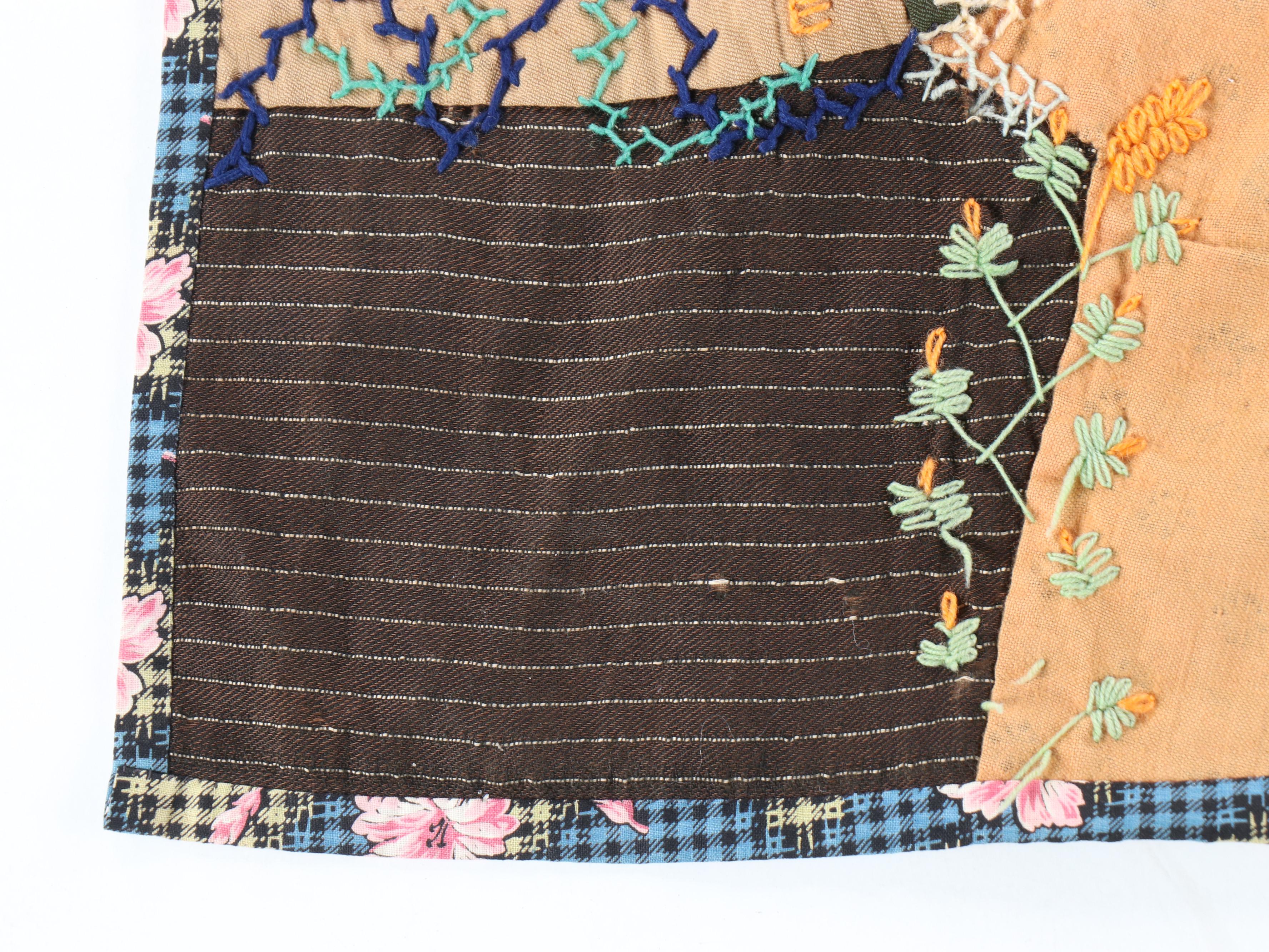 Barley Twist Wood Quilt Rack with Handmade Pieced Cotton Quilt