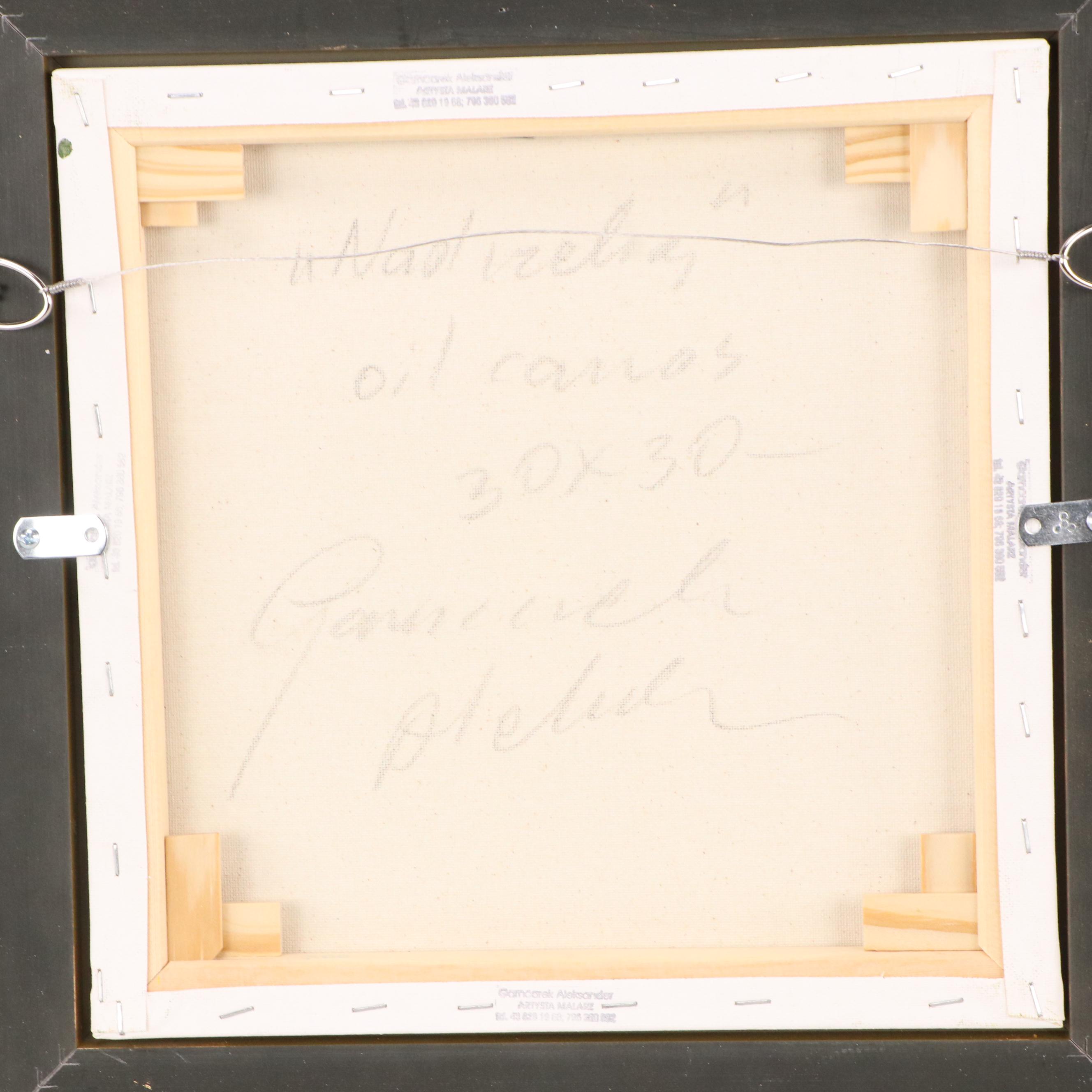 Garncarek Aleksander Pond Landscape Oil Painting, 2025