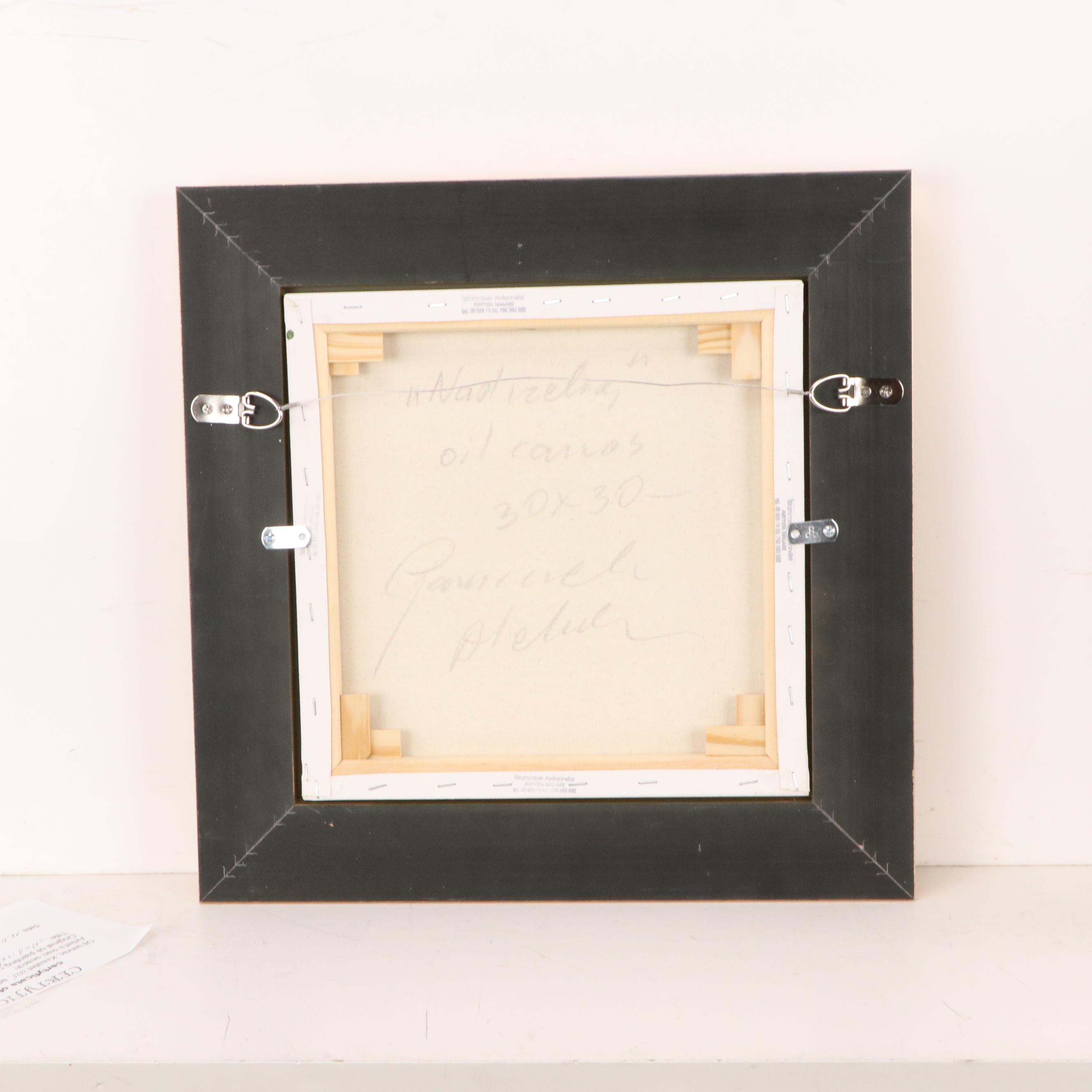 Garncarek Aleksander Pond Landscape Oil Painting, 2025