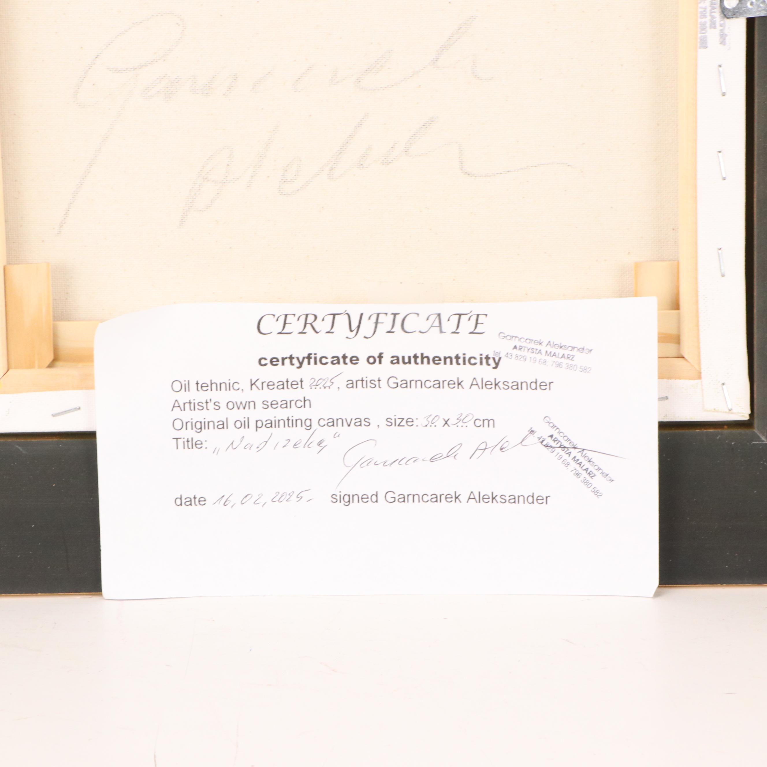 Garncarek Aleksander Pond Landscape Oil Painting, 2025