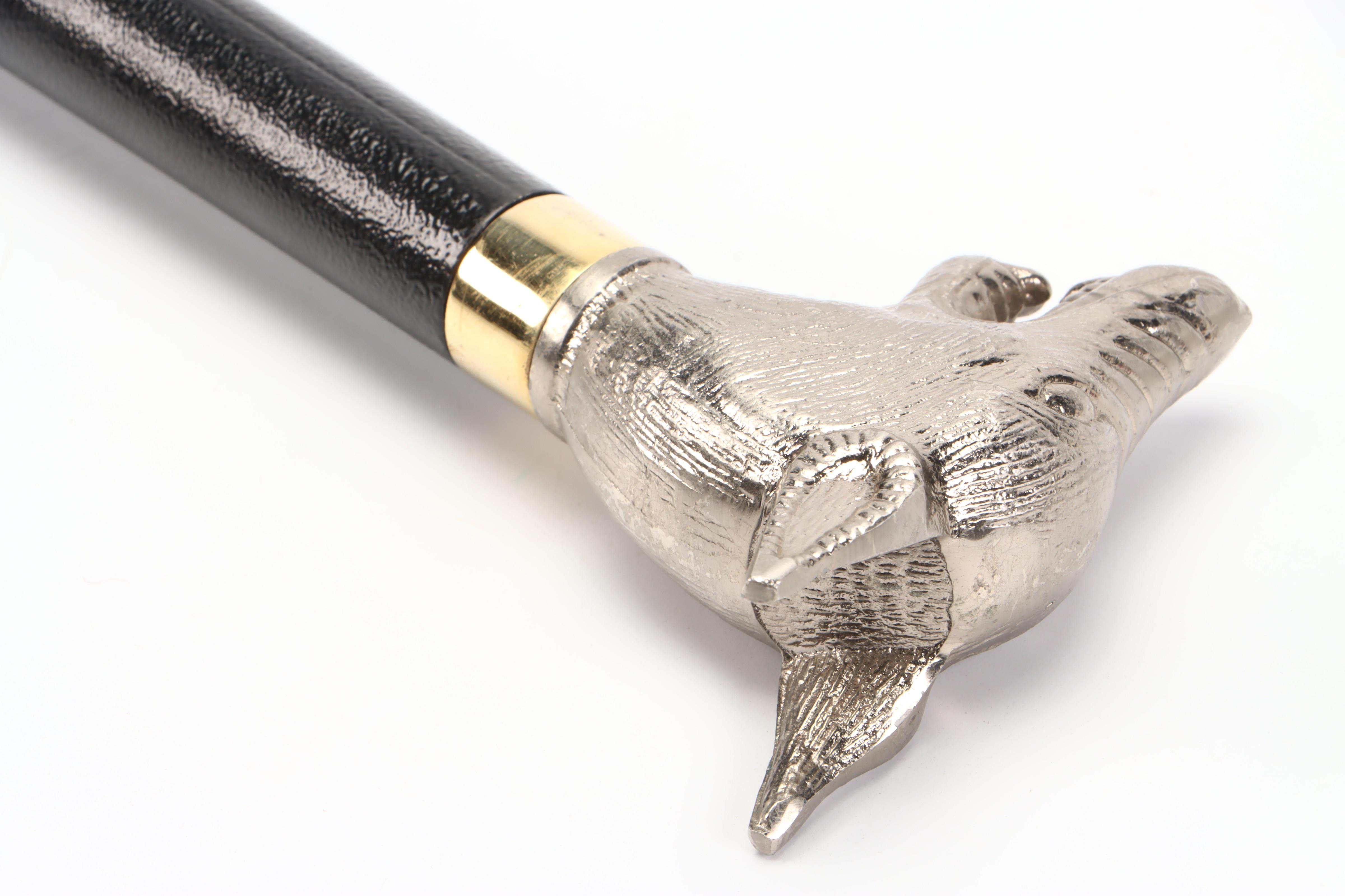 Snarling Dog Head Sword Cane