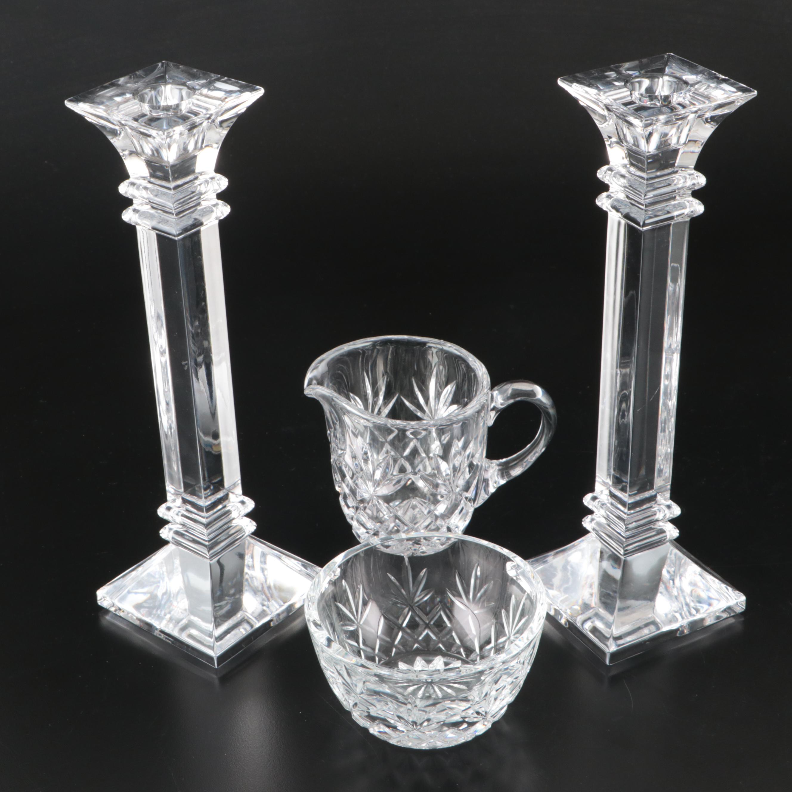 Marquis by Waterford Crystal Candle Holders with More Crystal Décor