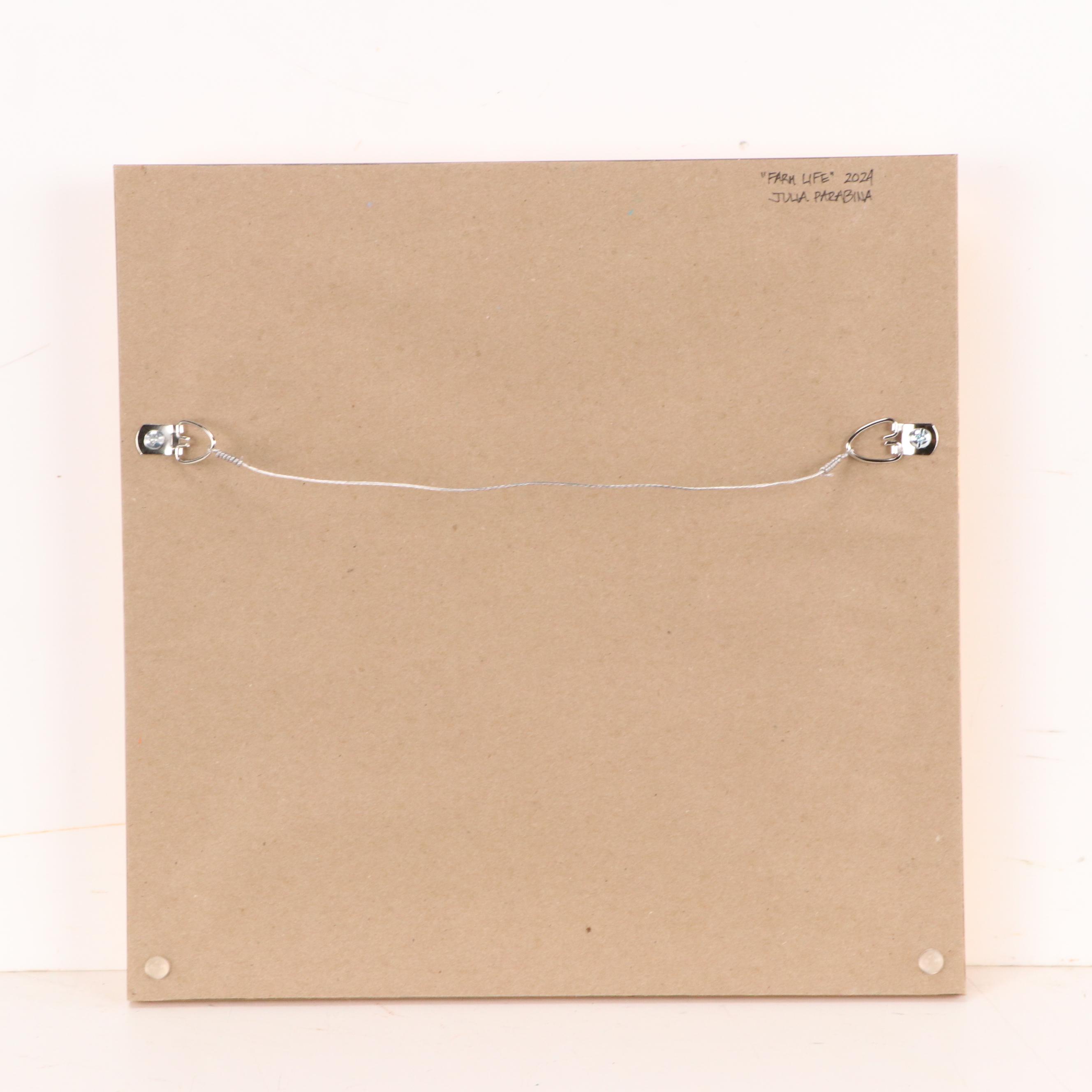 Julia Parabina Rural Landscape Oil Painting "Farm Life," 2024