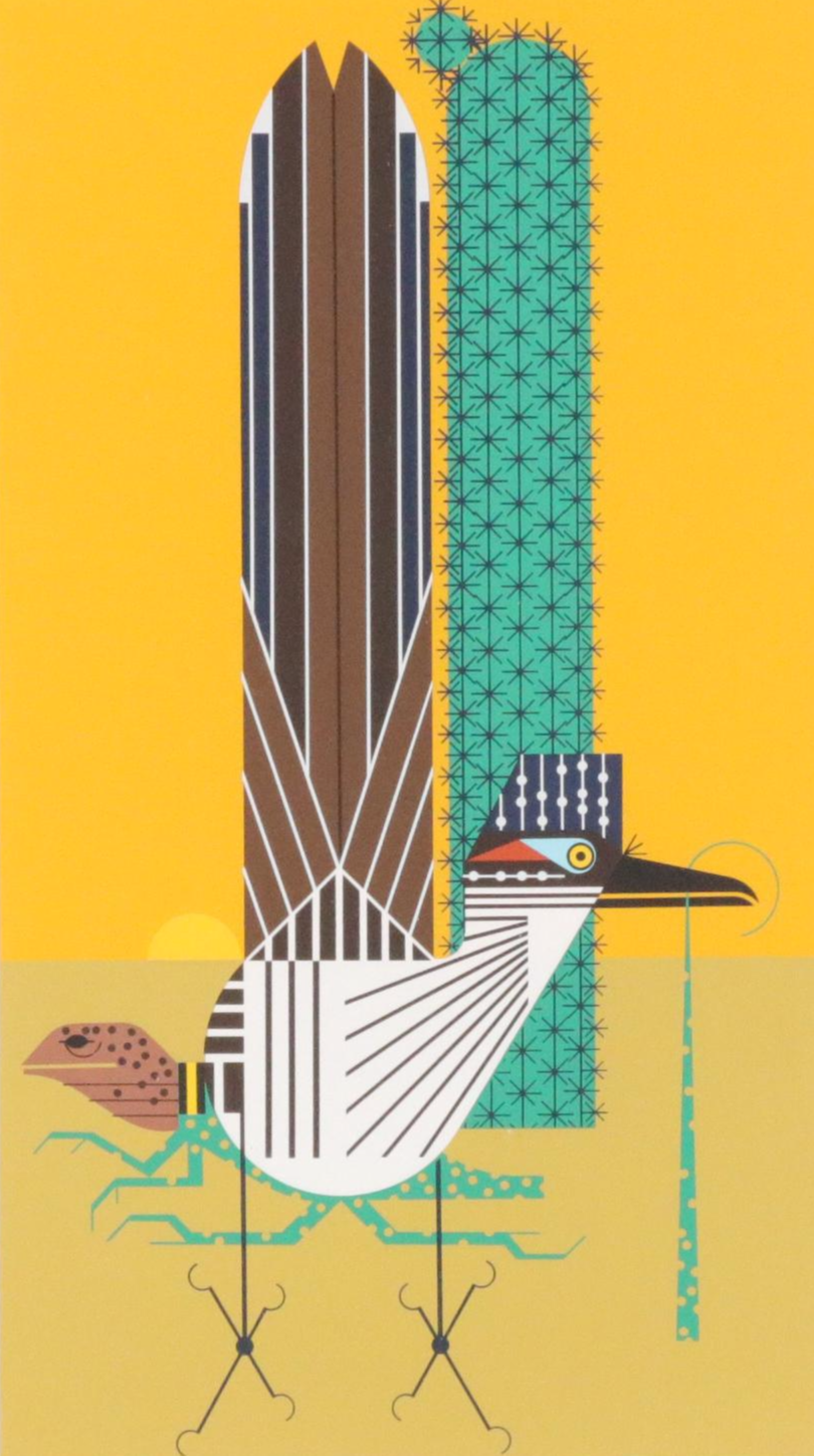 Charley Harper Serigraph "Tall Tail"