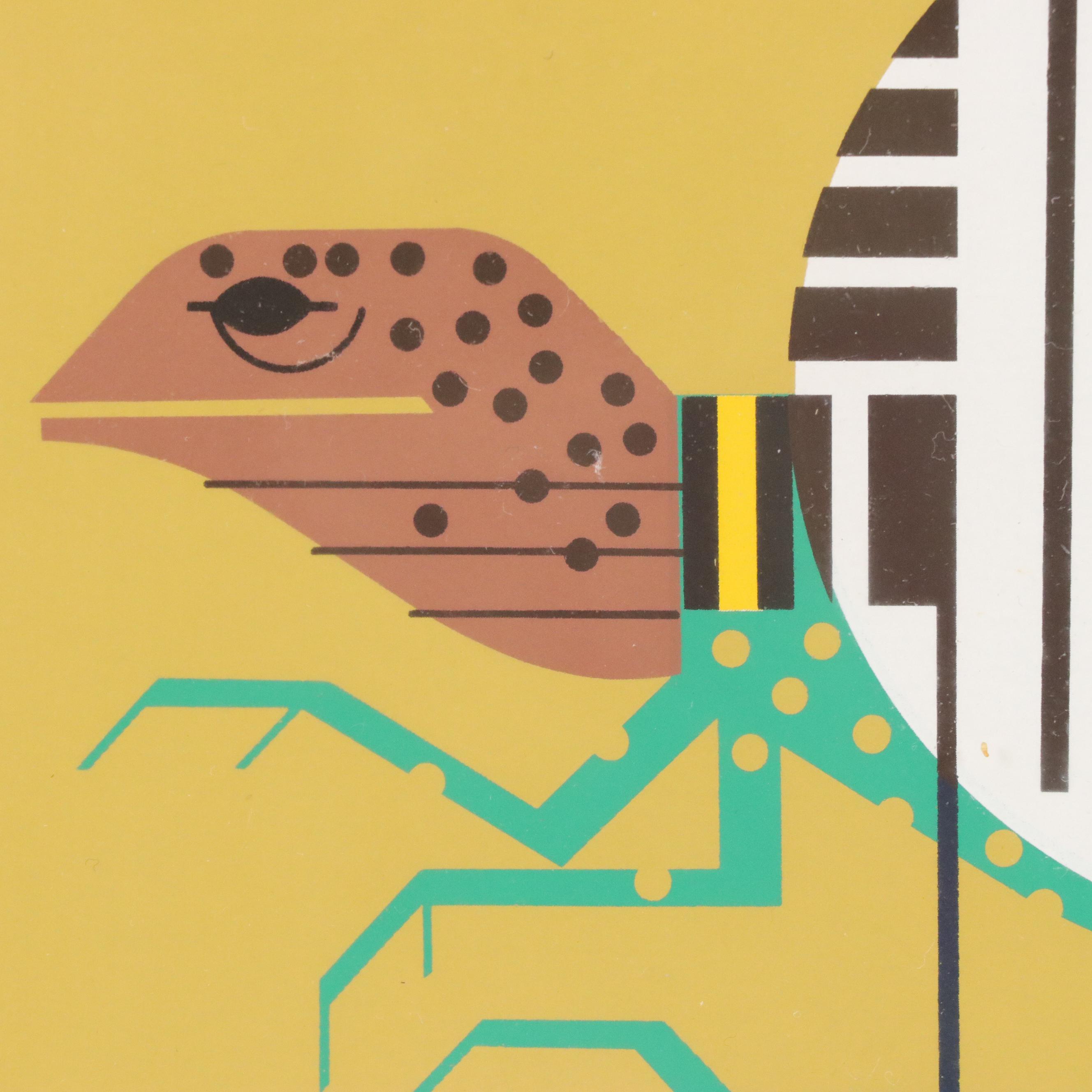 Charley Harper Serigraph "Tall Tail"