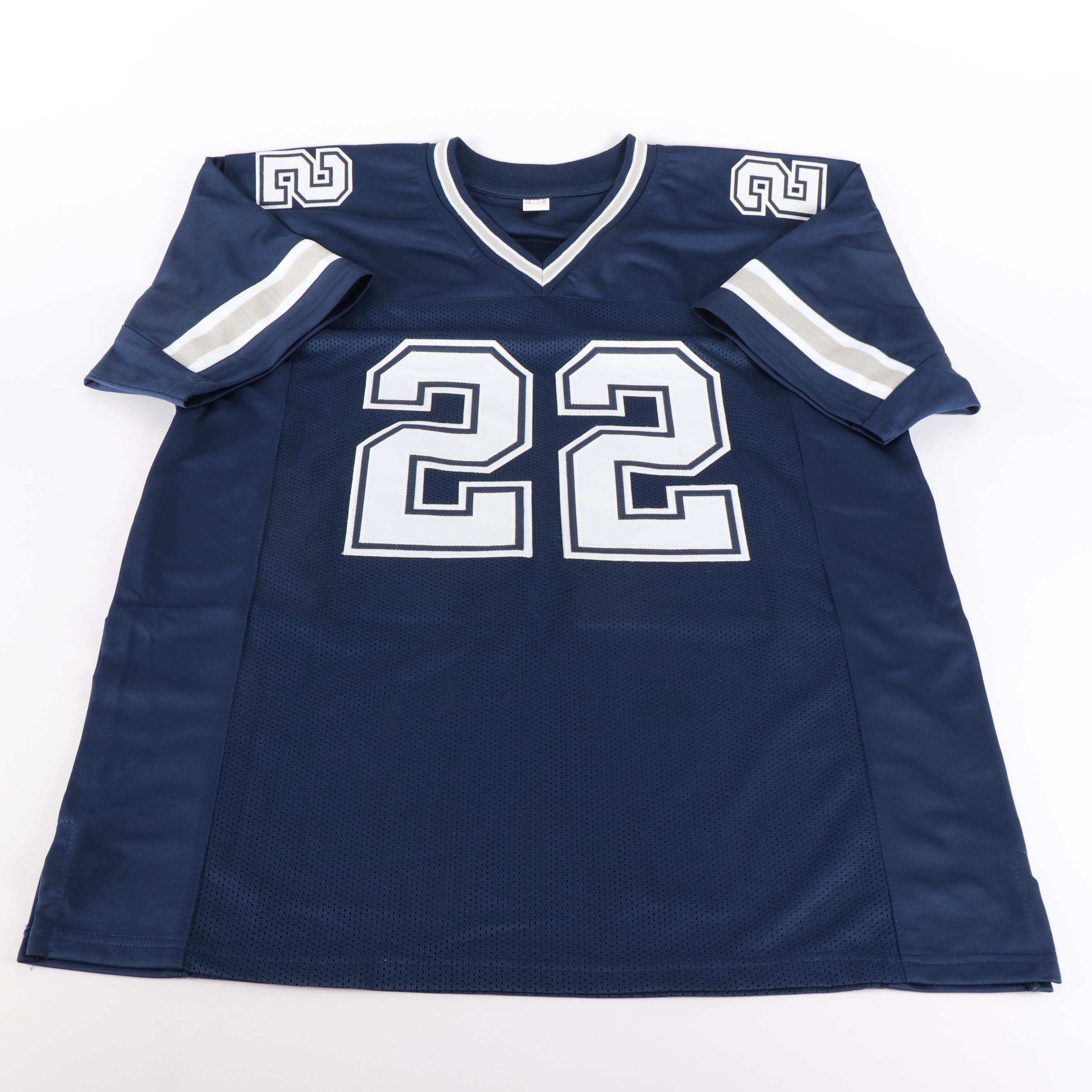 Emmitt Smith Signed Dallas Cowboys Football Jersey, Beckett