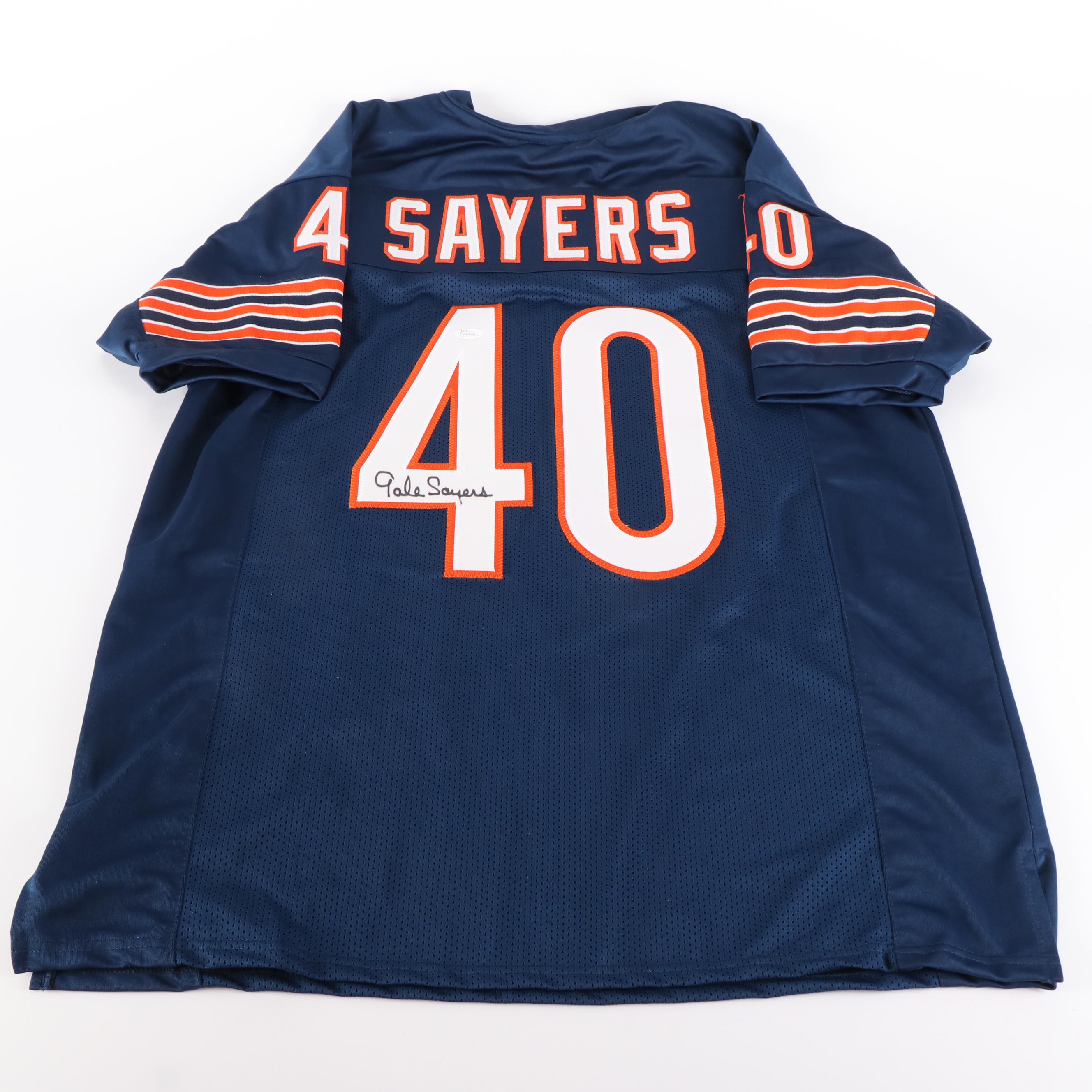 Gale Sayers Signed Chicago Bears Football Jersey, JSA