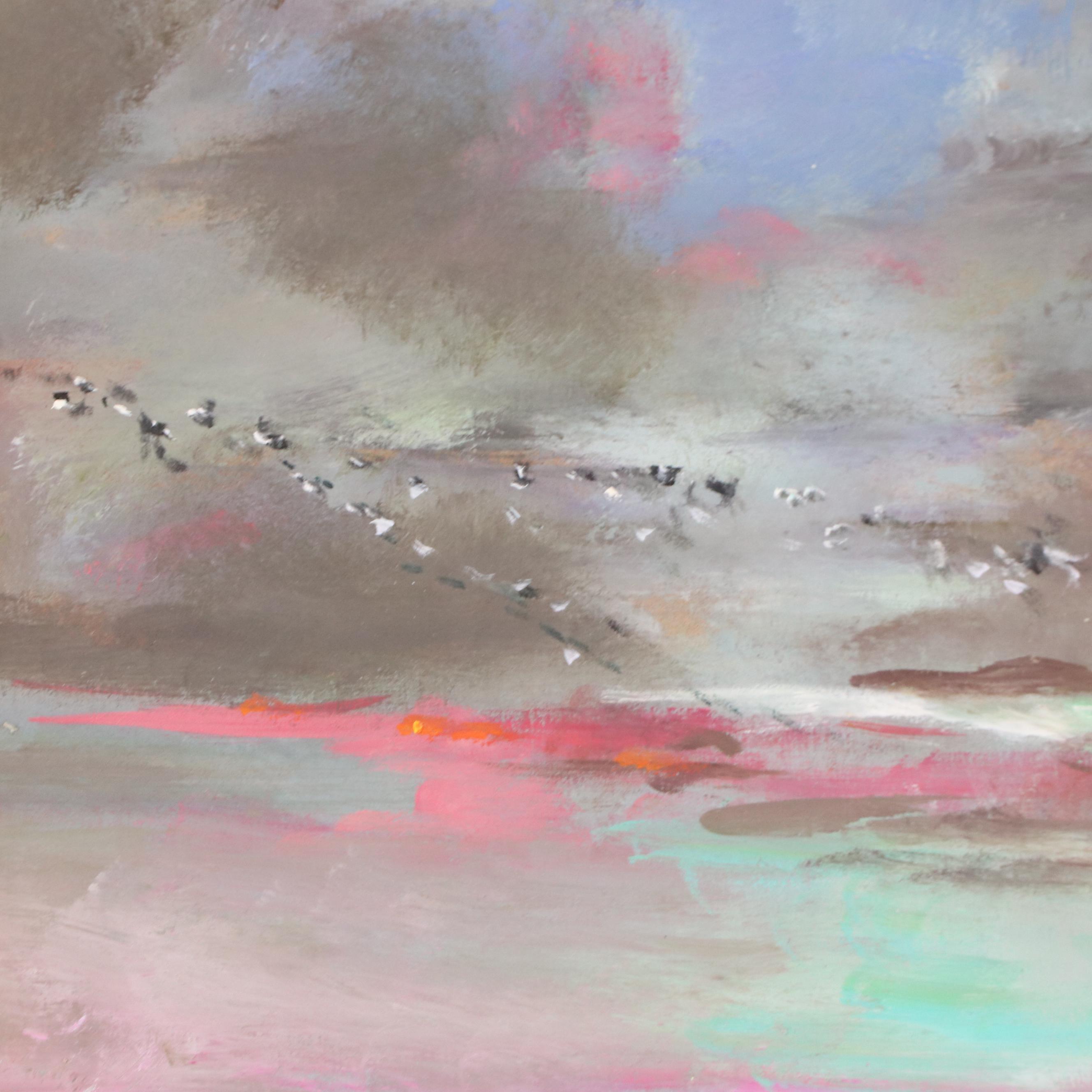 Natalia Demenko Sunset Landscape Oil Painting, 21st Century