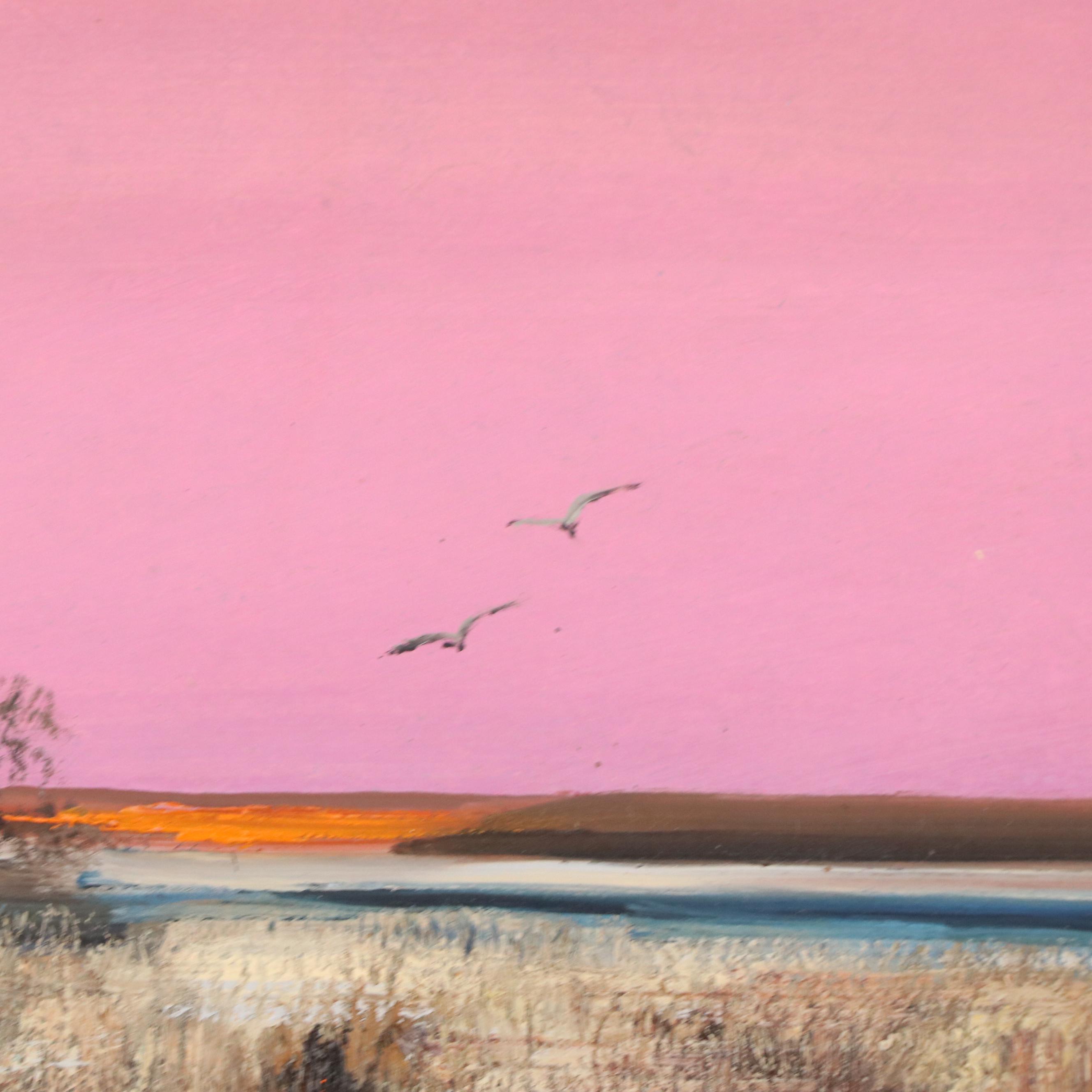 Natalia Demenko Sunset Landscape Oil Painting, 21st Century