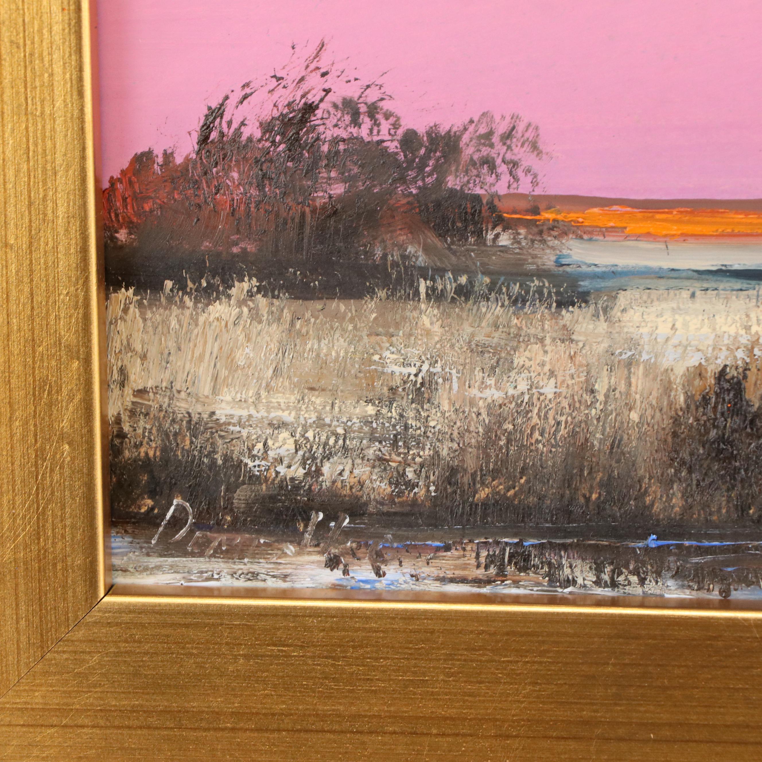 Natalia Demenko Sunset Landscape Oil Painting, 21st Century