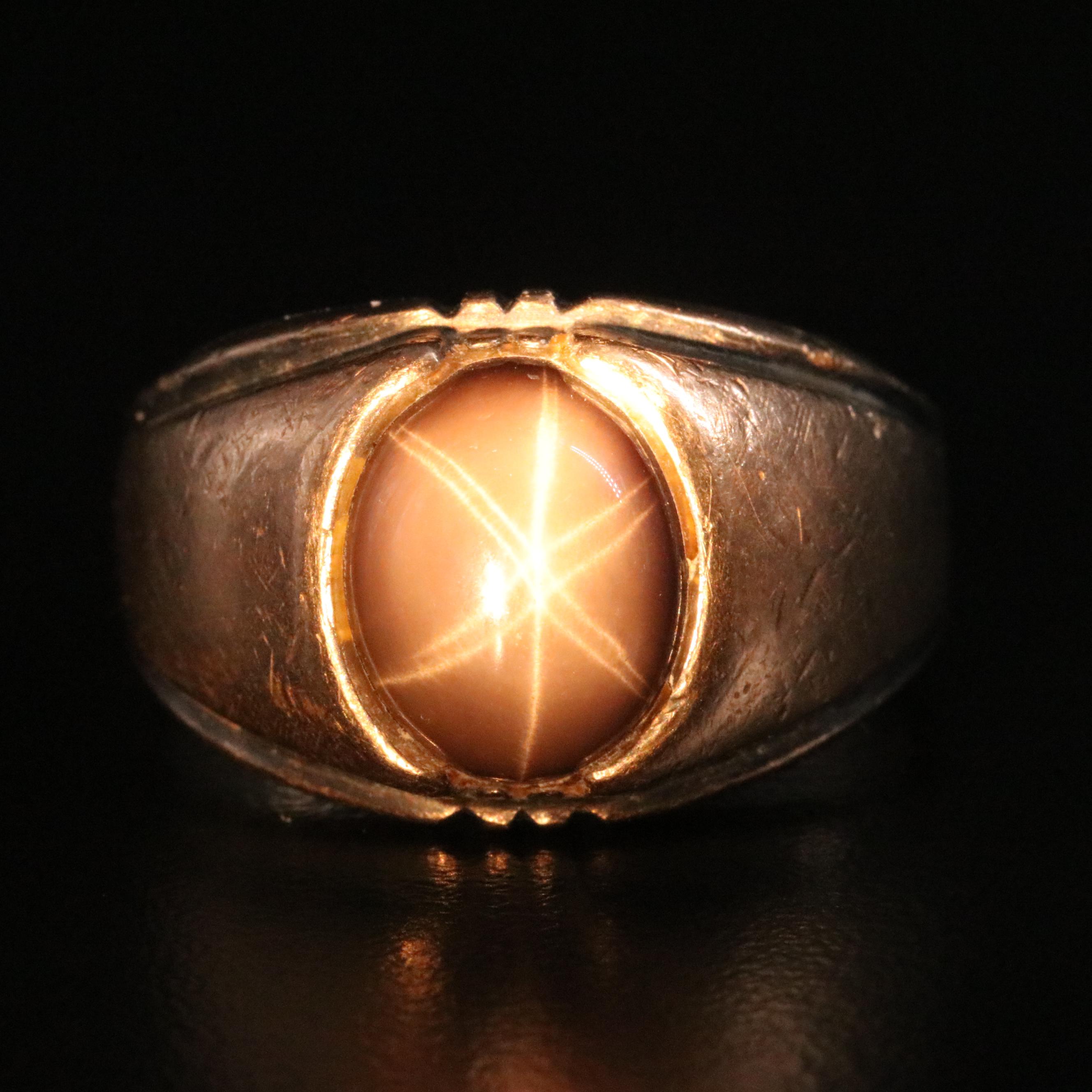 Clark & Combs Sterling Linde Star Sapphire Ring with 10K Accent