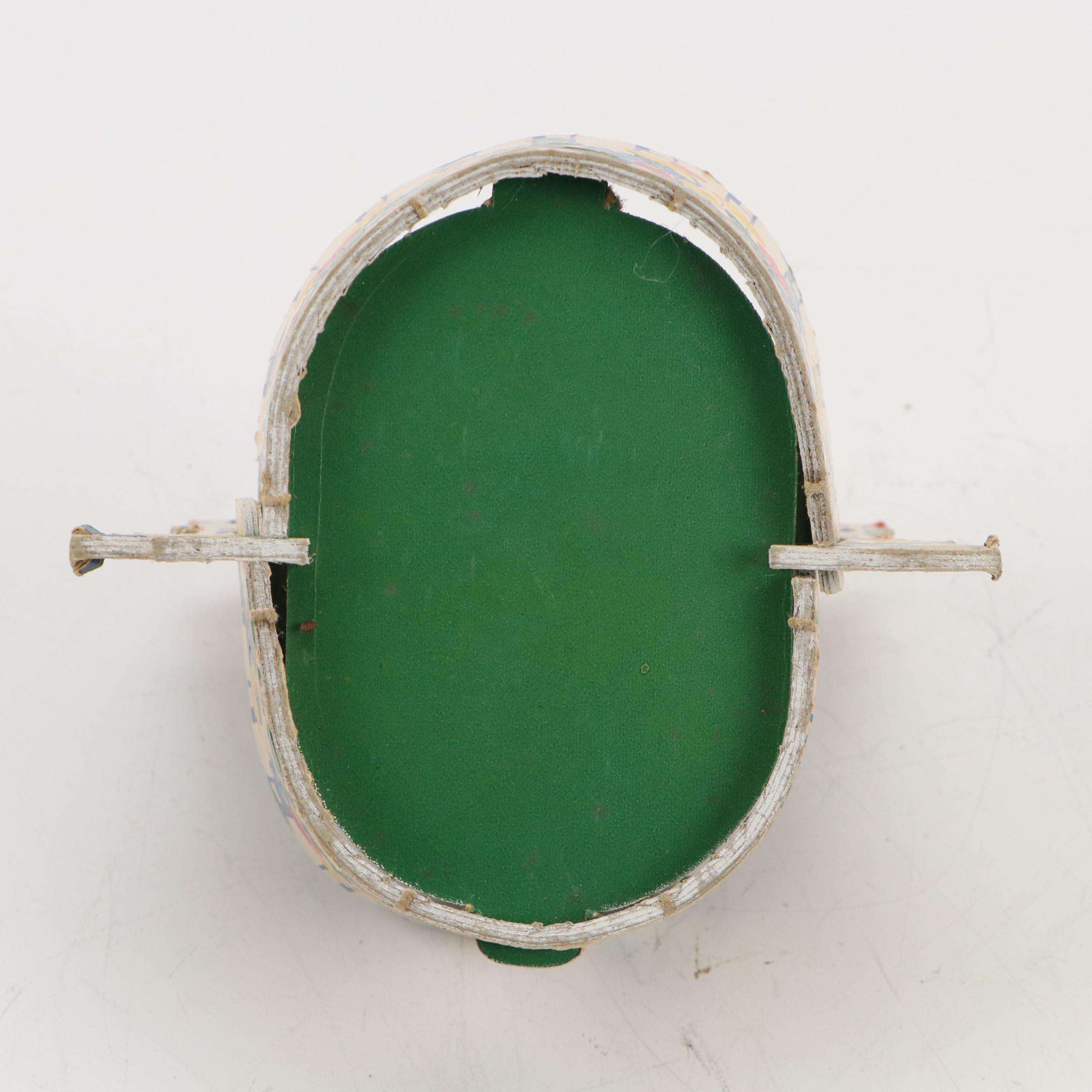 Rabbit Figurines with Other Easter Basket, Mid to Late 20th Century