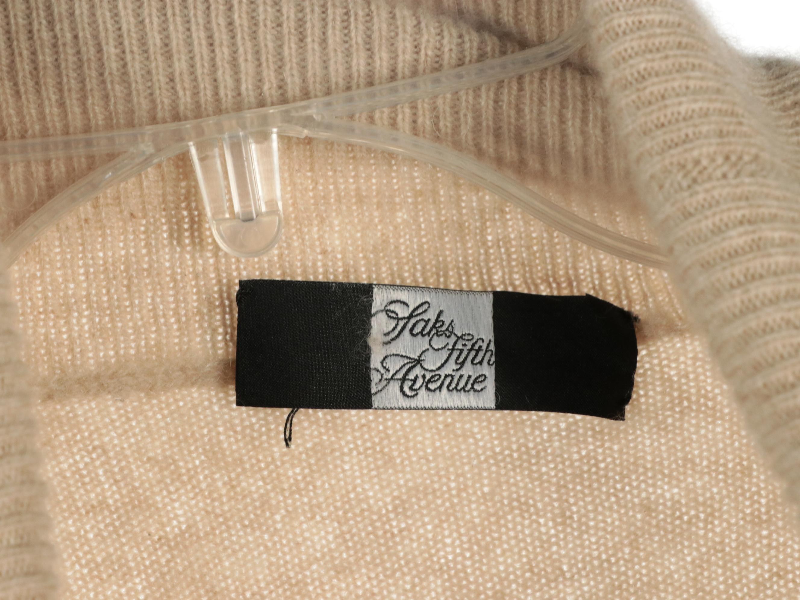 Saks Fifth Avenue and Orvis Cashmere Turtleneck Sweaters