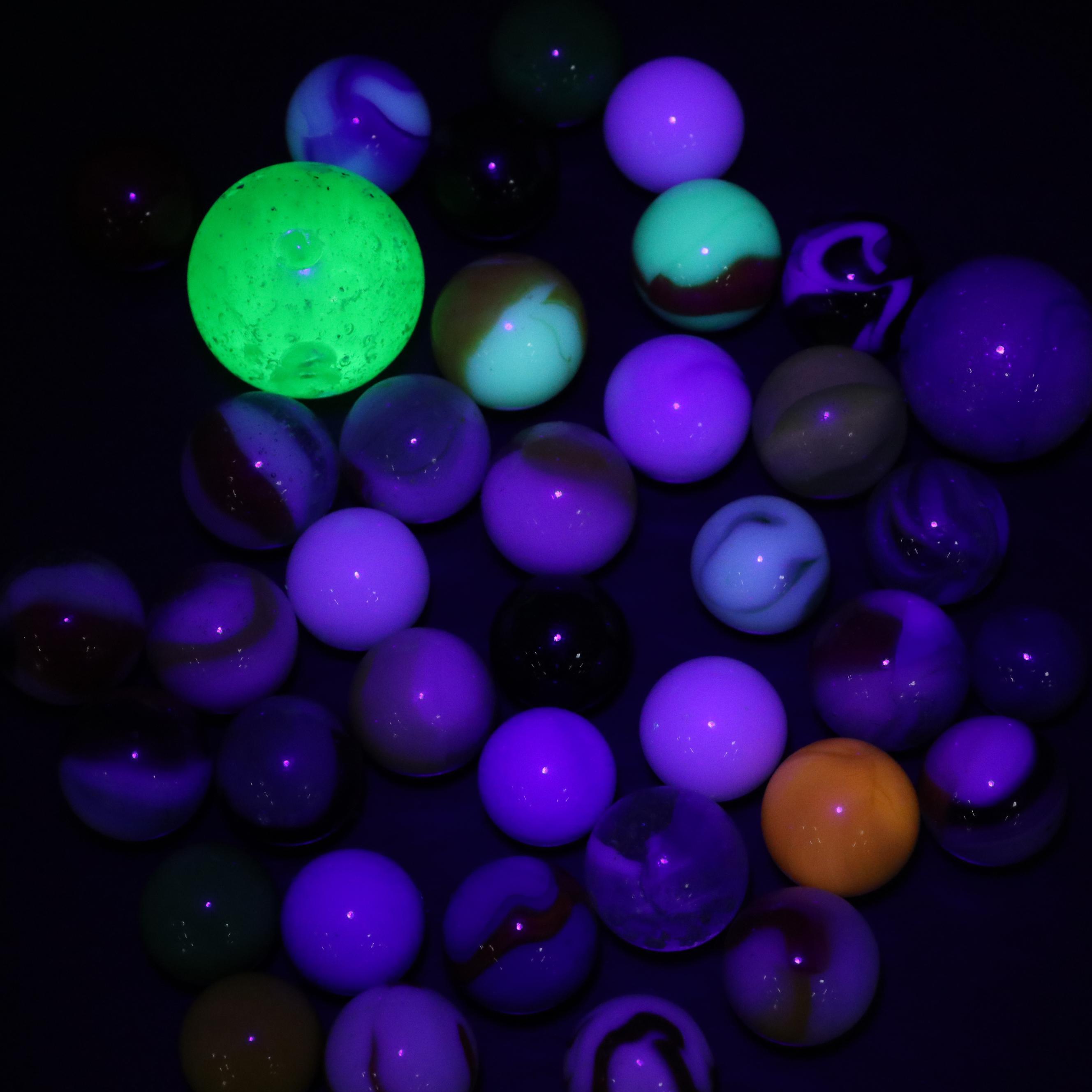 Ball and Other Glass Jars with Tin Litho Spinning Top and Marbles