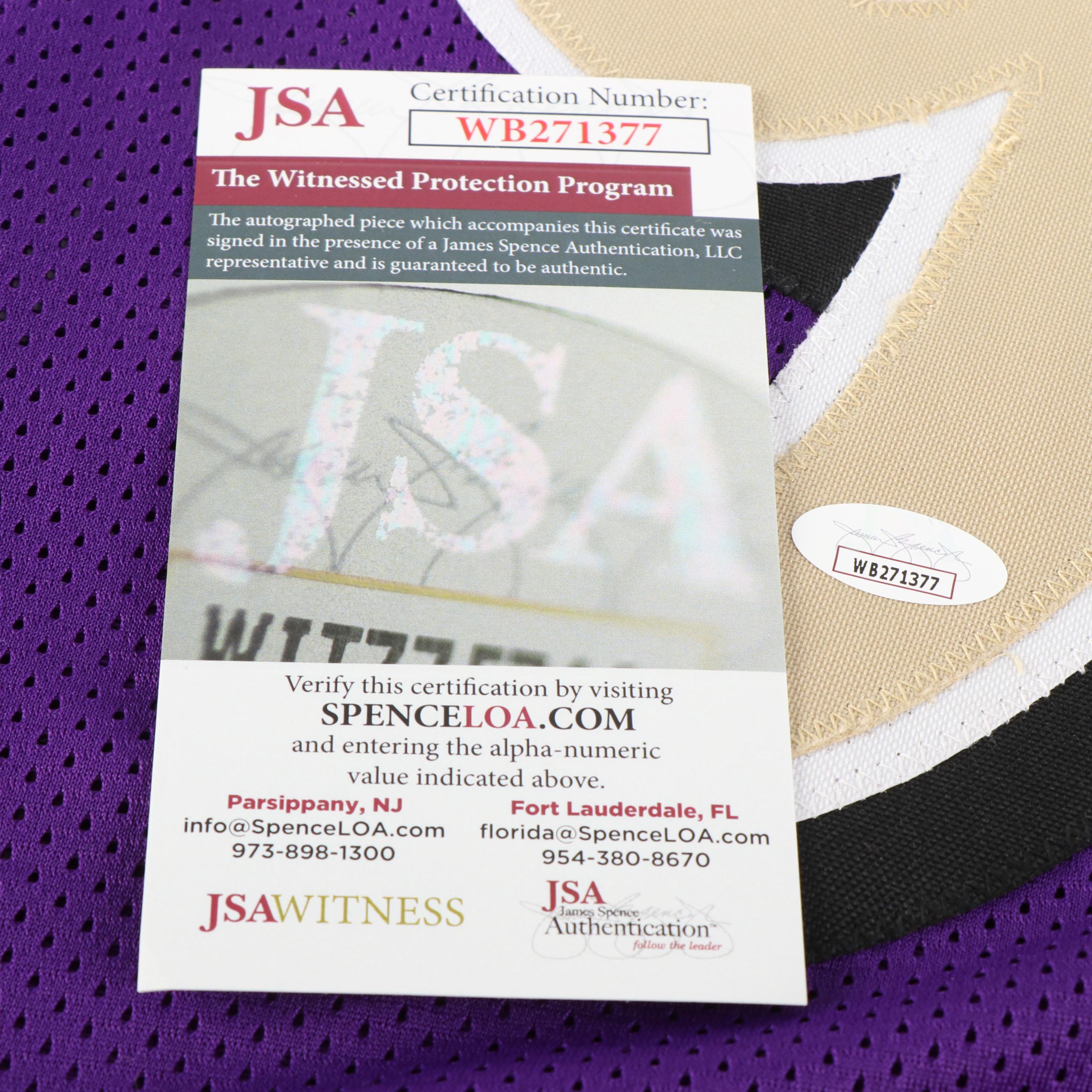 Justin Tucker Signed Baltimore Ravens Football Jersey, JSA