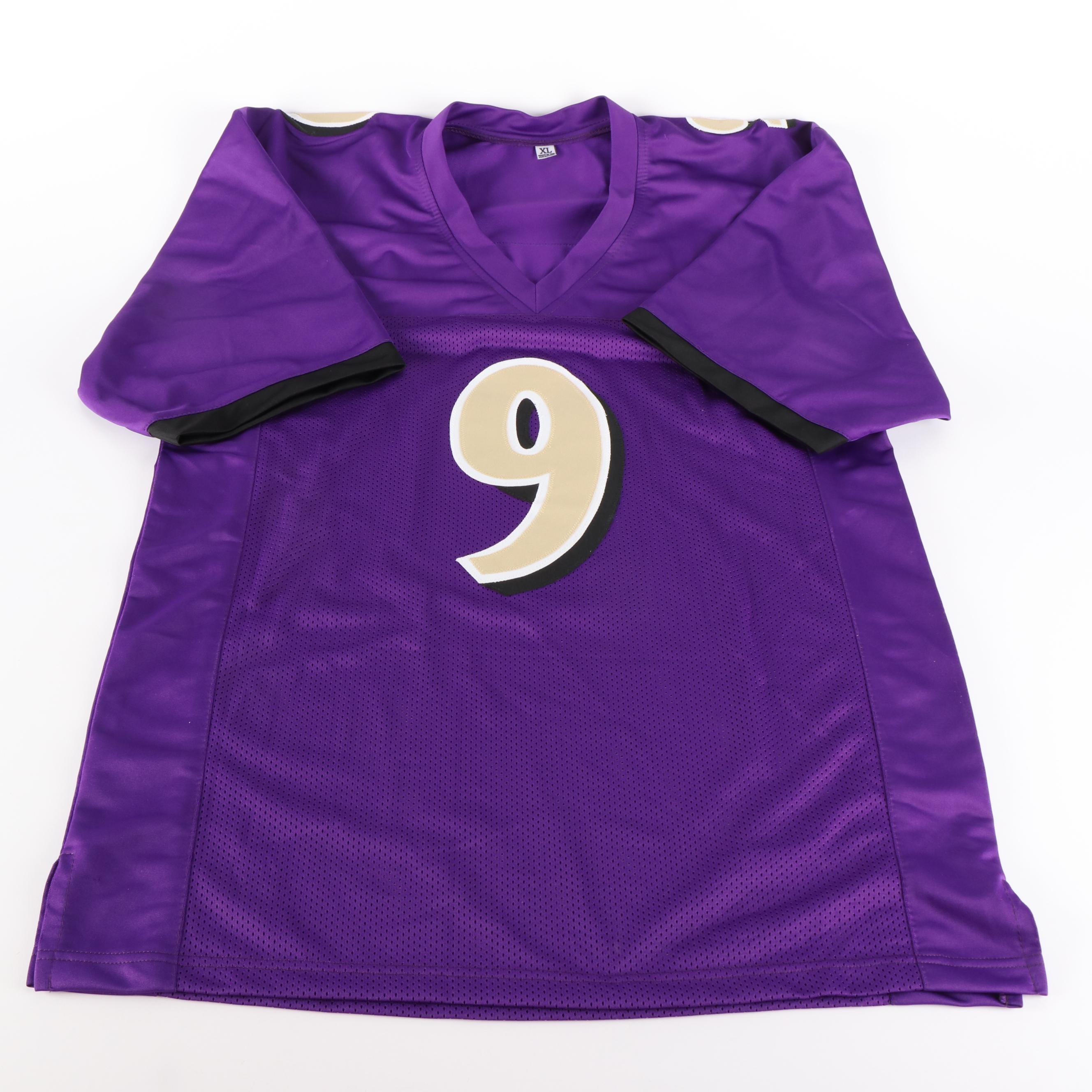 Justin Tucker Signed Baltimore Ravens Football Jersey, JSA