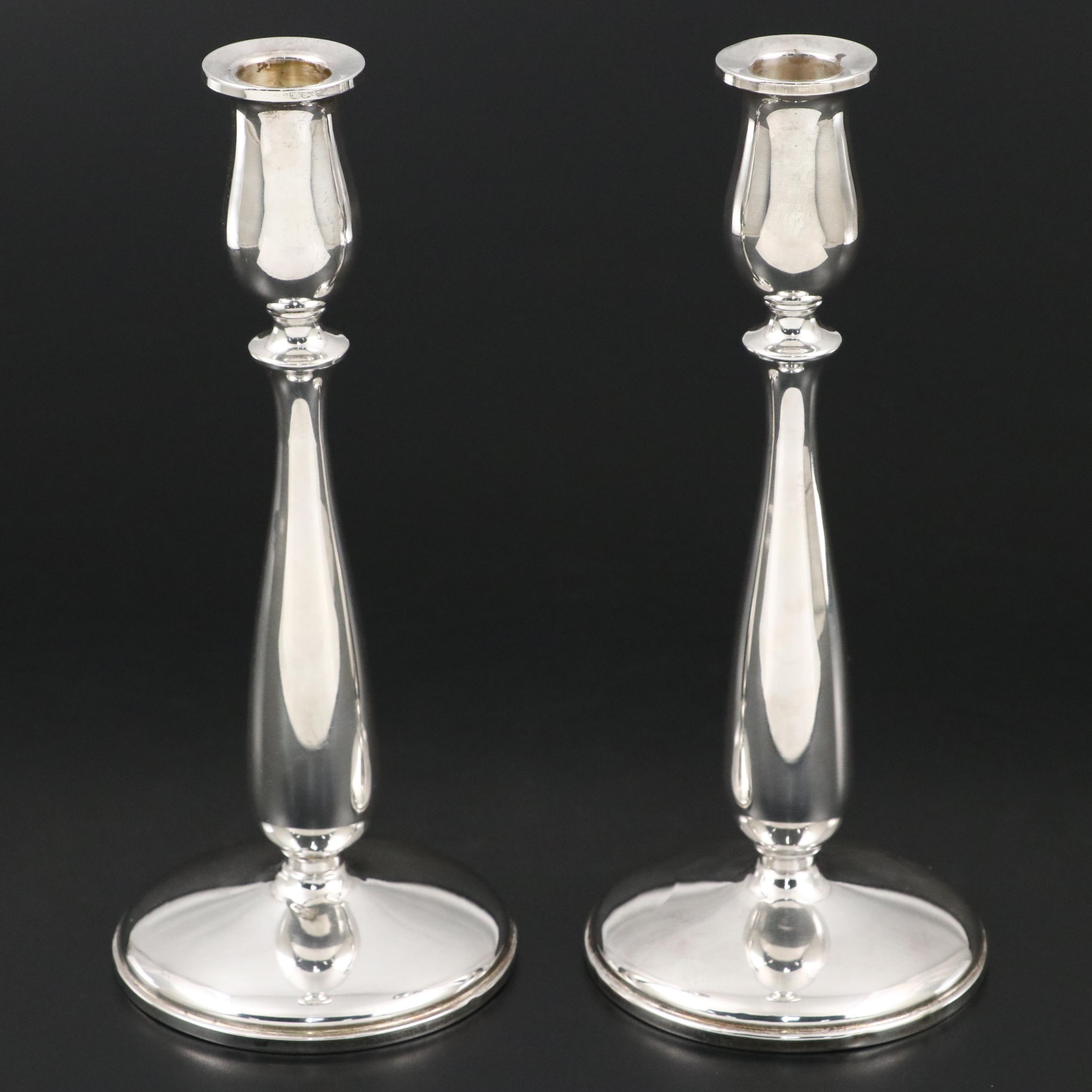 Cartier Sterling Silver Candle Holders