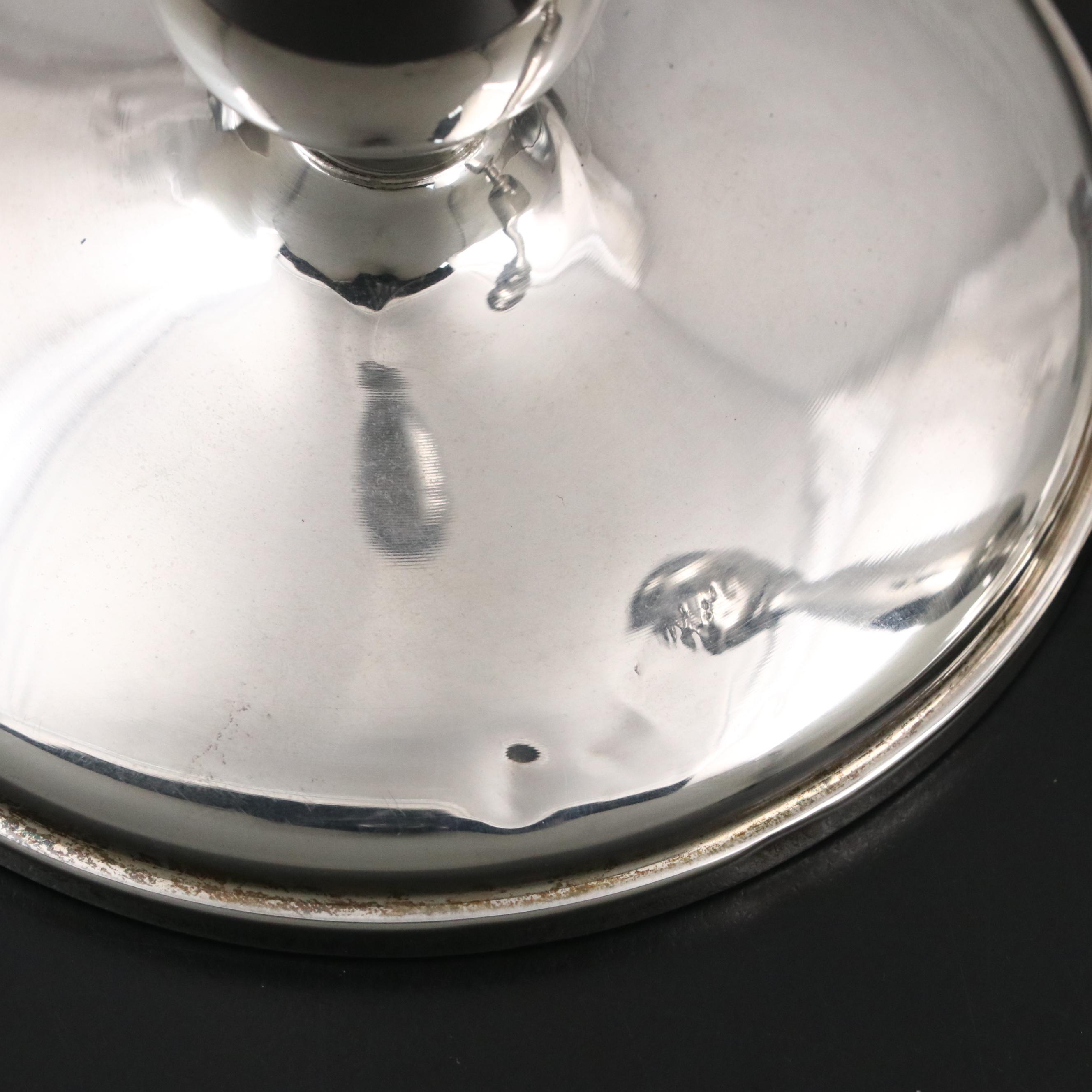 Cartier Sterling Silver Candle Holders