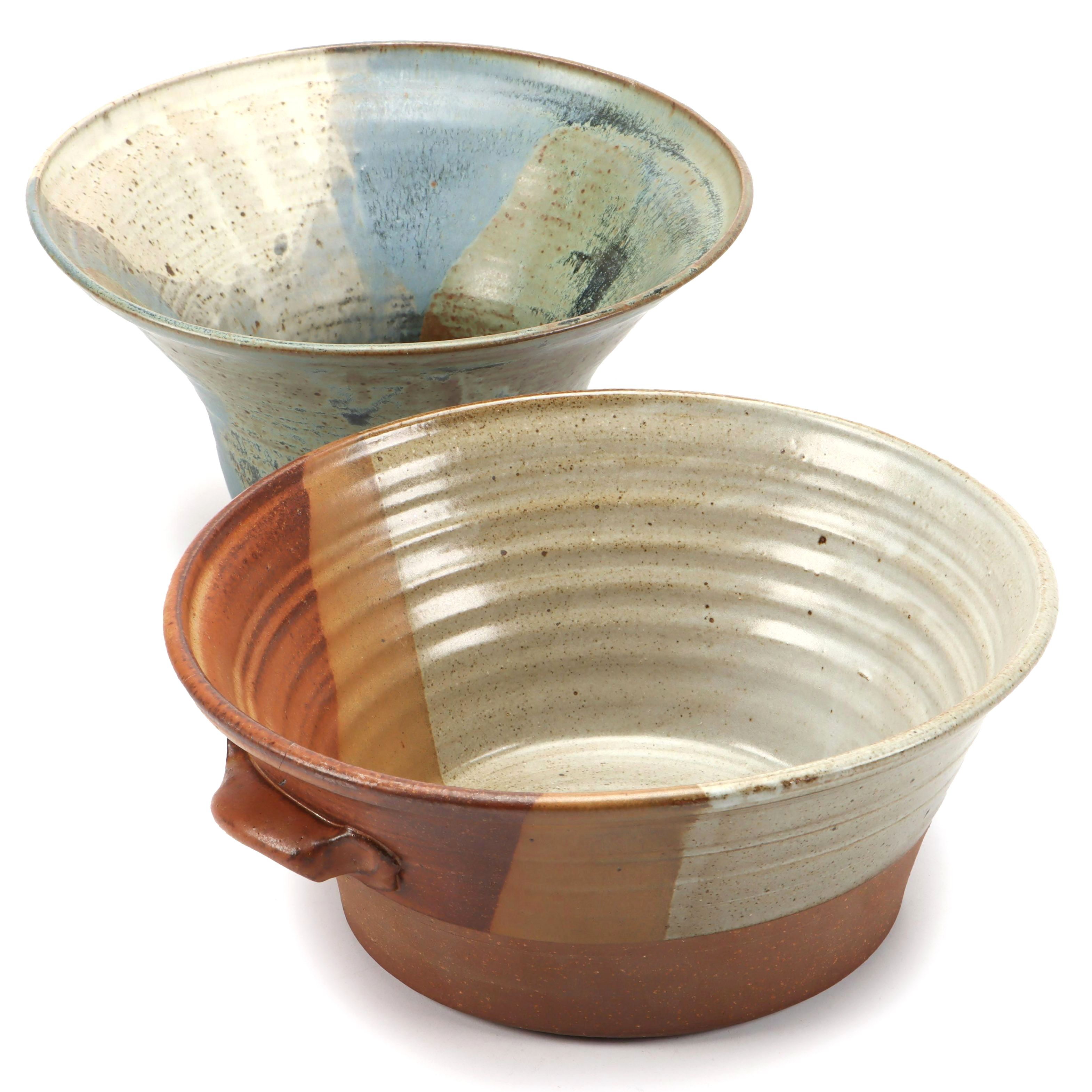 Wheel Thrown Art Pottery Stoneware Bowls