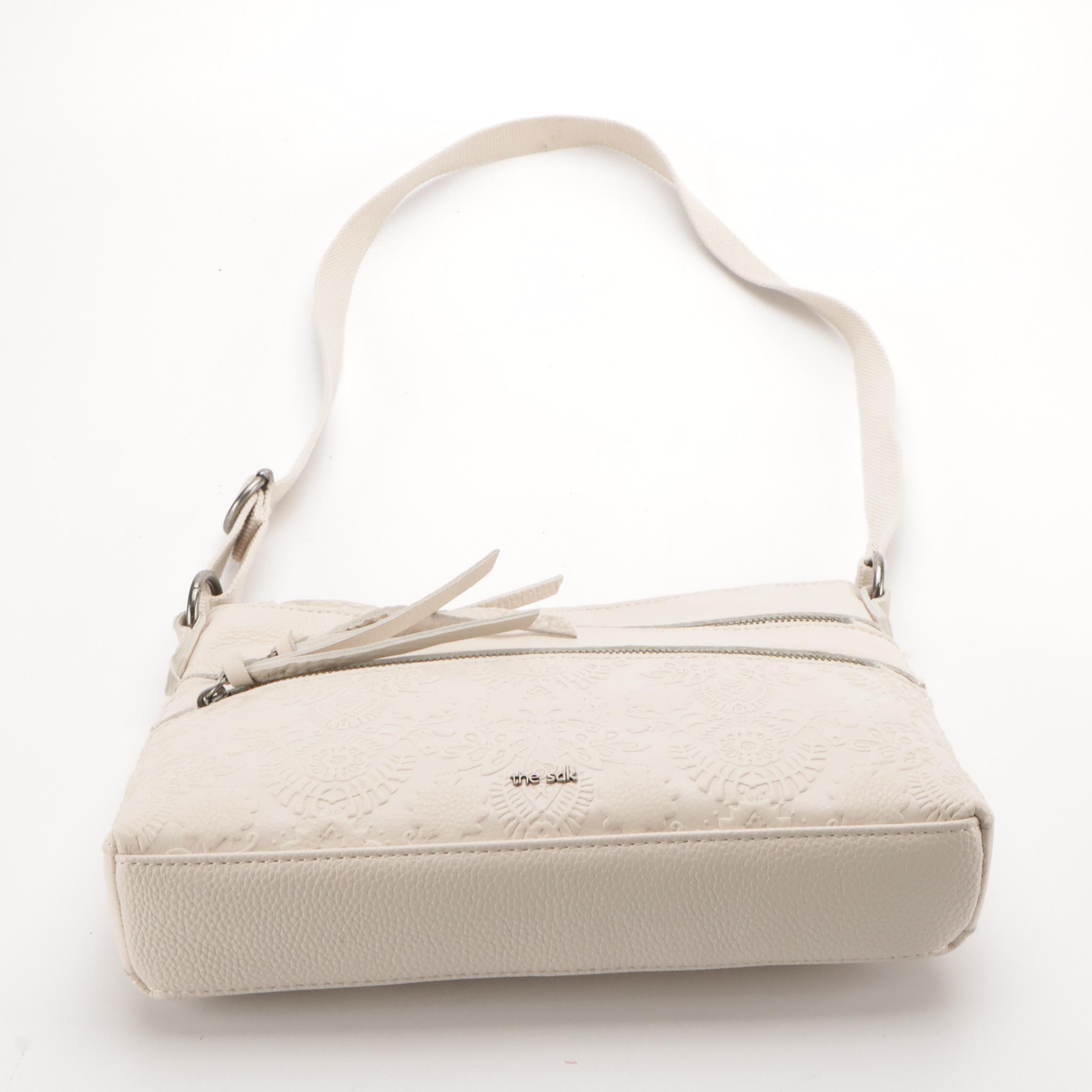 The Sak Crossbody Bags in Reseda Leather and Pebble Grain Leather