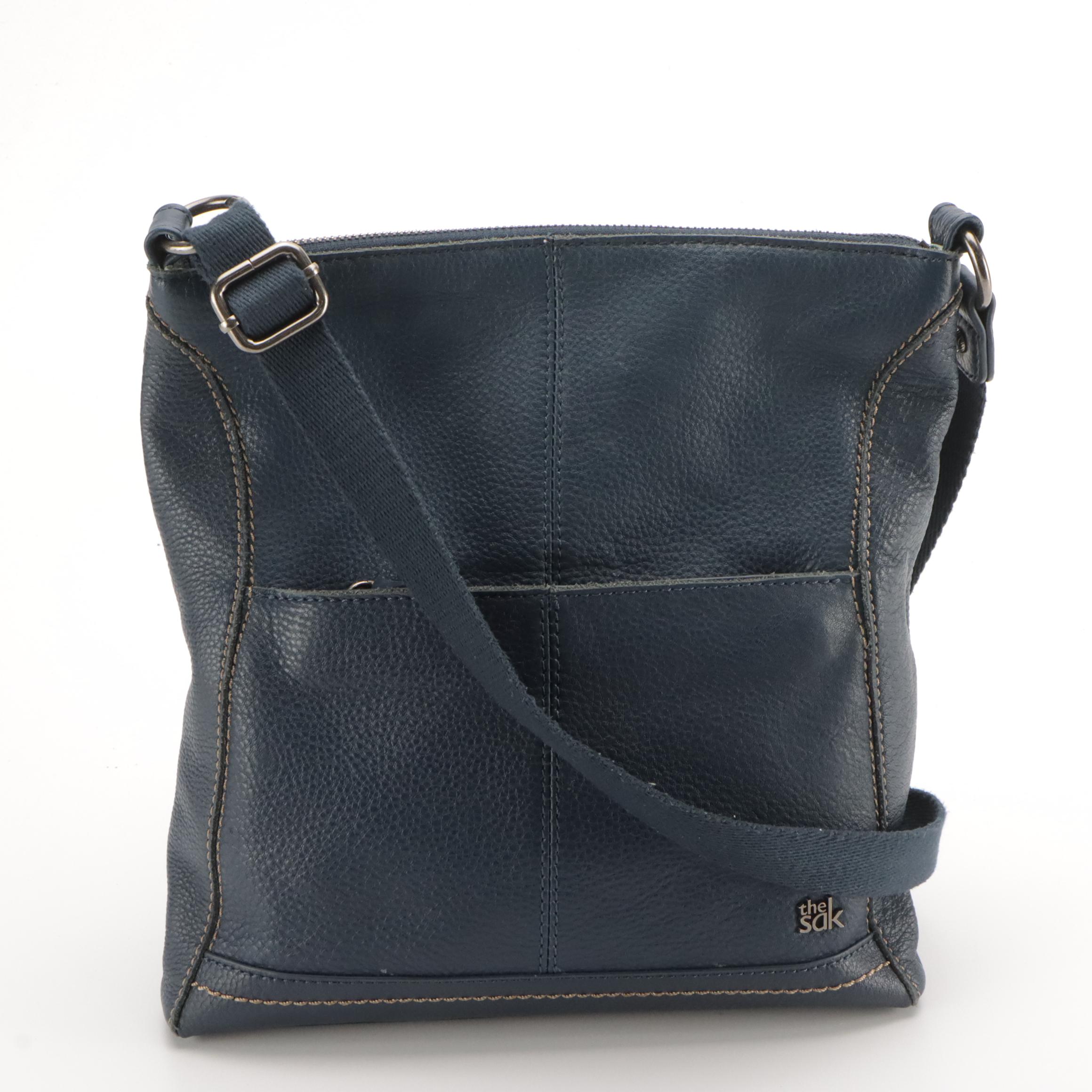 The Sak Crossbody Bags in Reseda Leather and Pebble Grain Leather